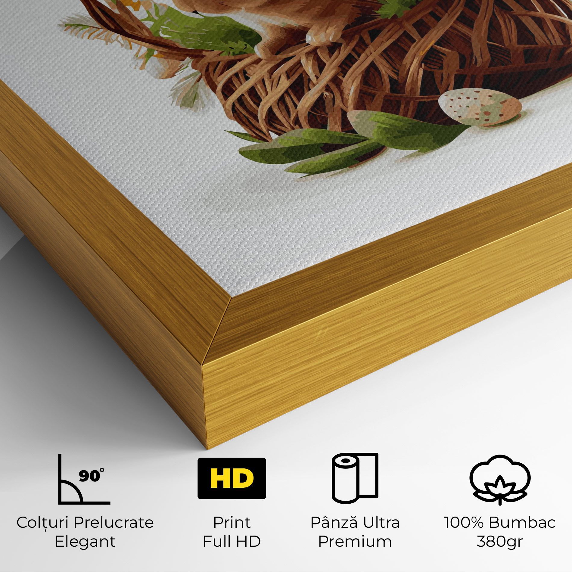 Bunny In Basket mockup 4