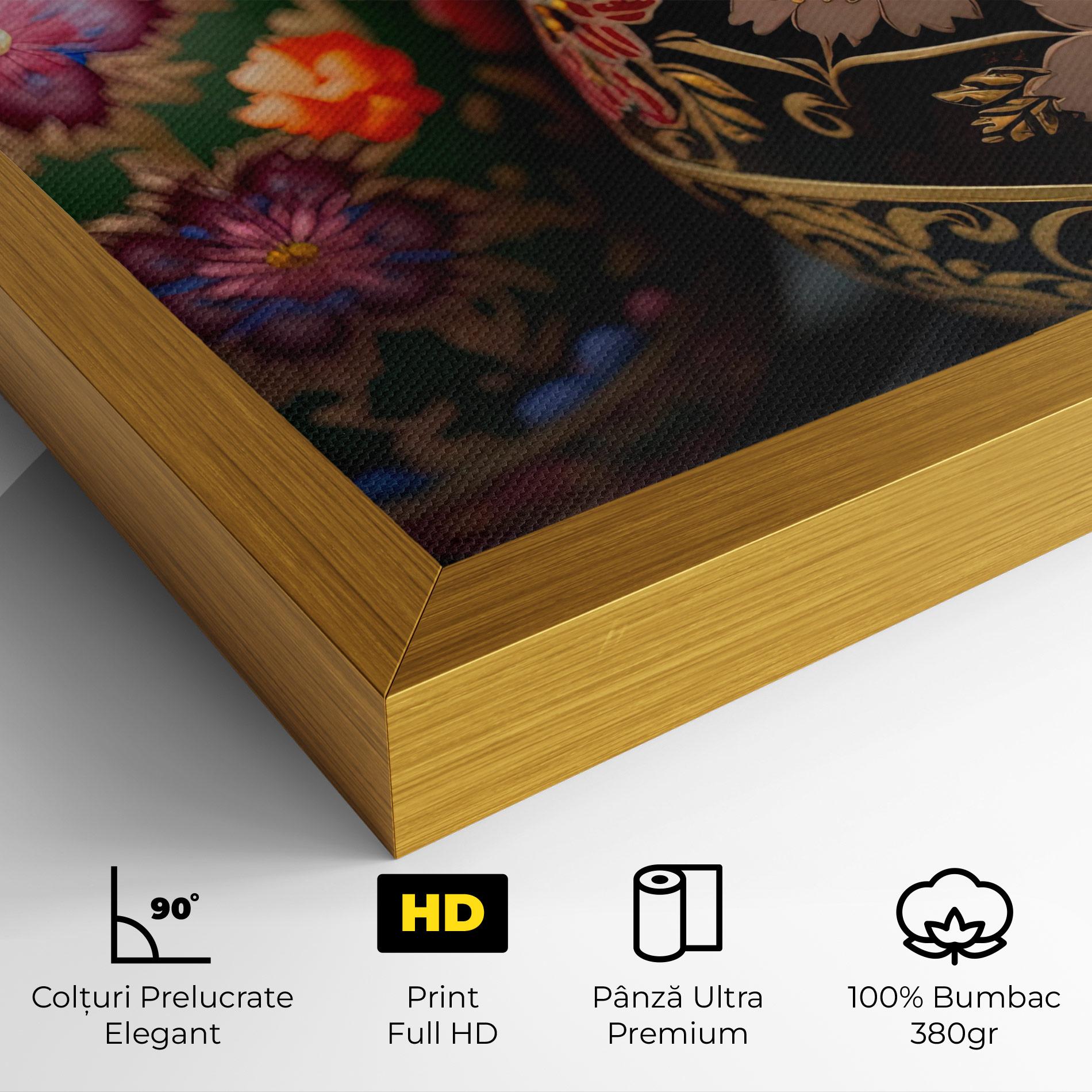 Tablou Canvas Close Up Painted Eggs mockup 4