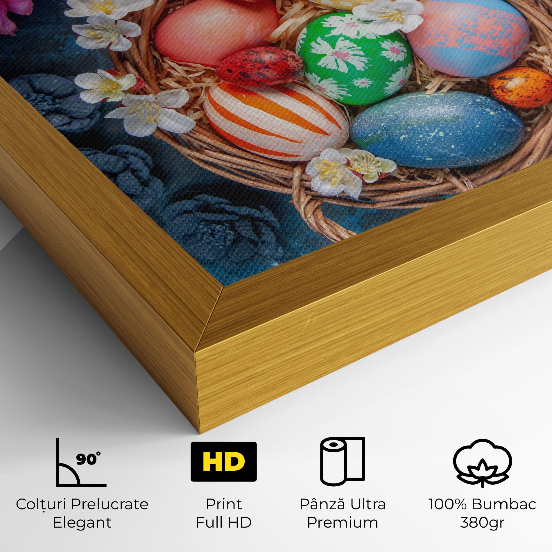 Colored Easter Eggs mockup 4