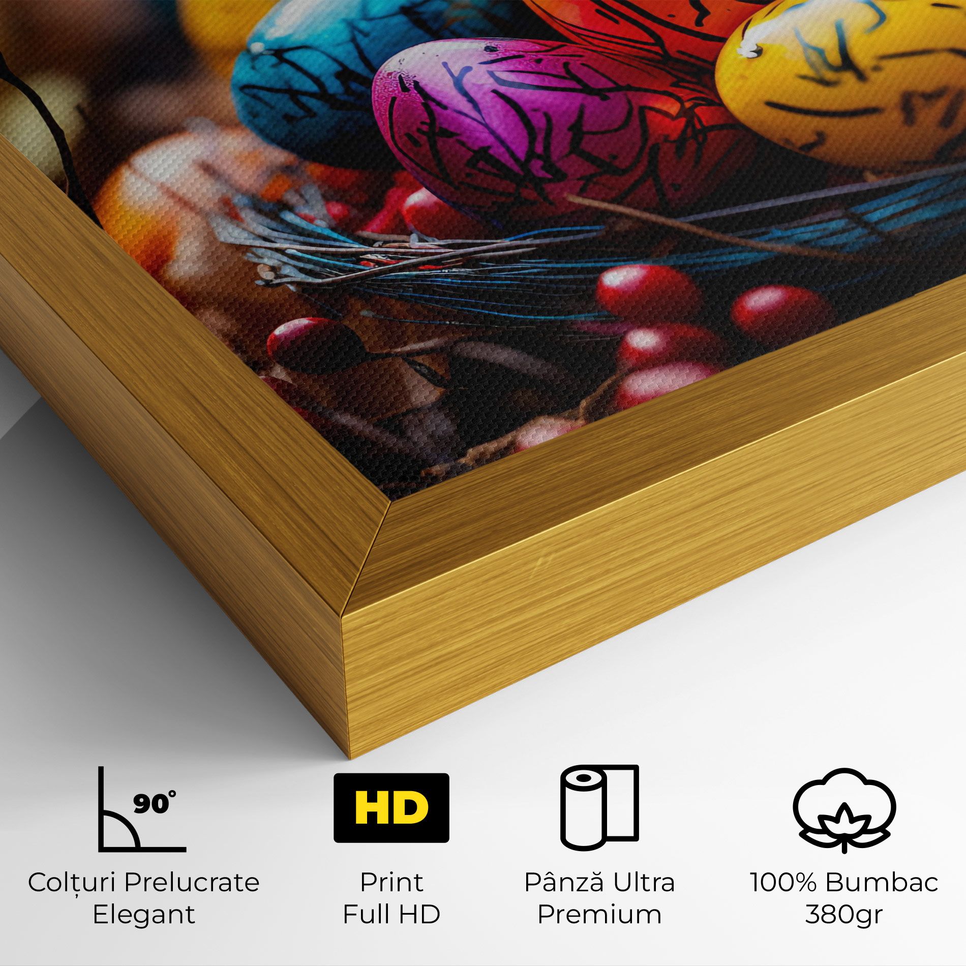 Colorful Easter Eggs mockup 4