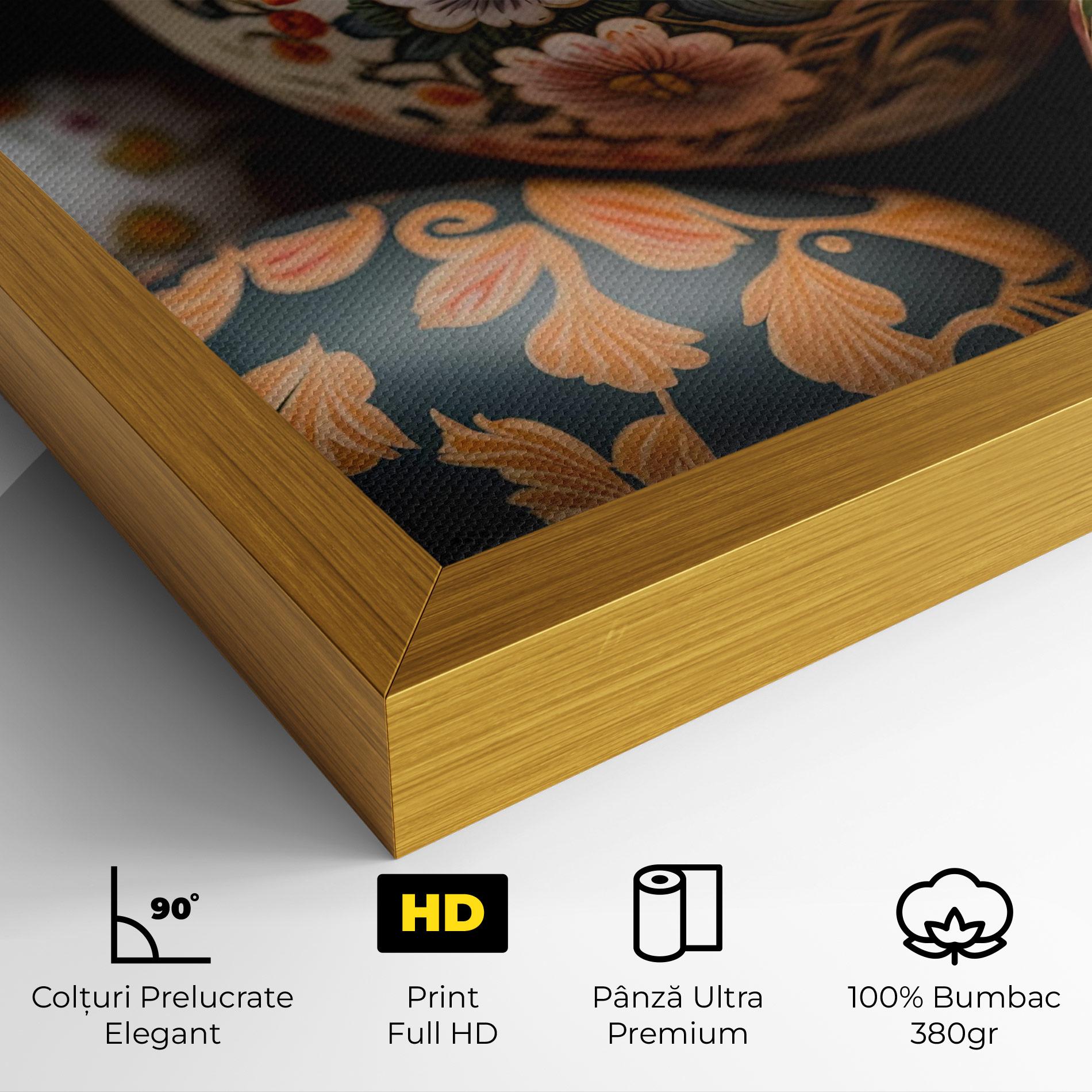 Tablou Canvas Floral Painted Eggs mockup 4