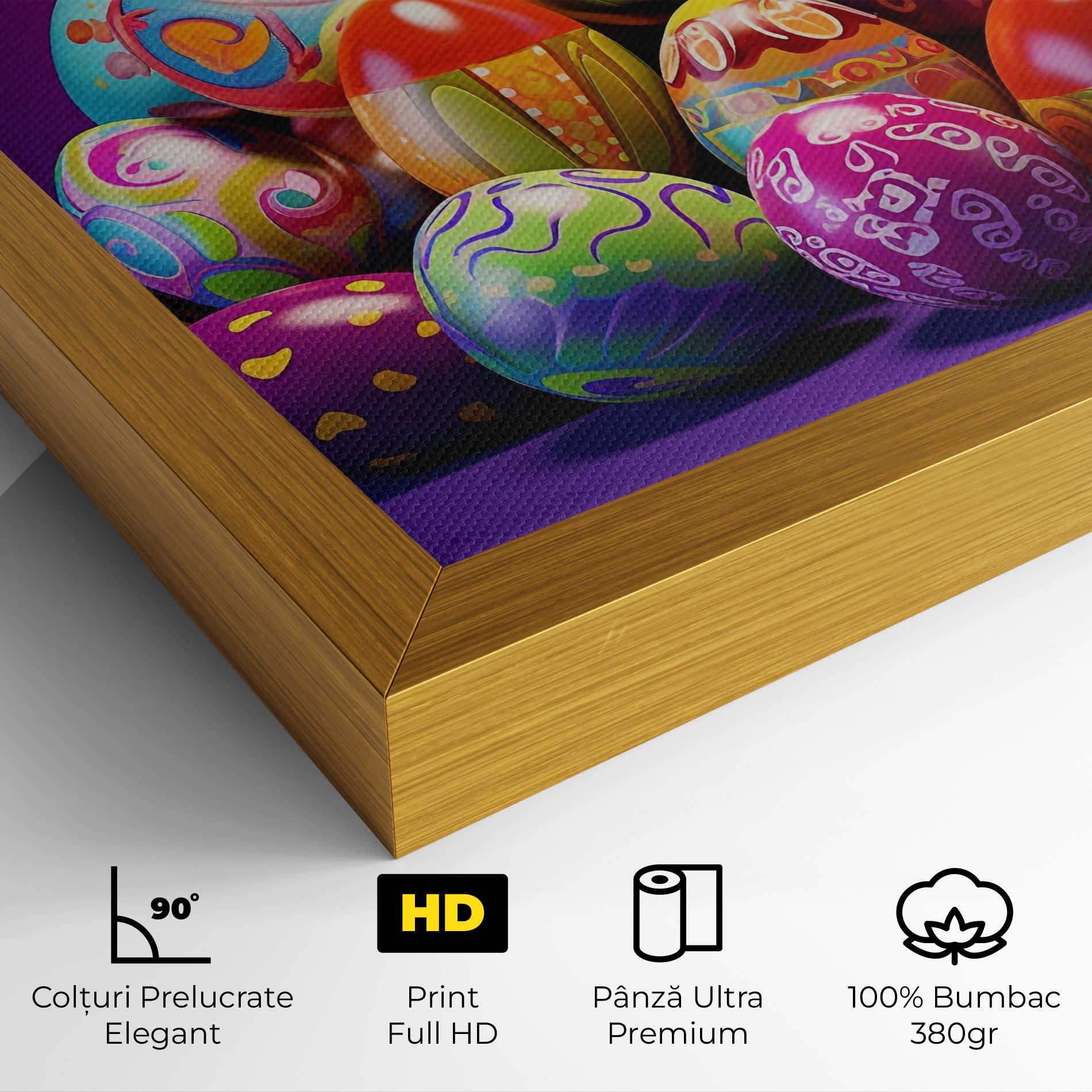 Pile Colorful Eggs mockup 4