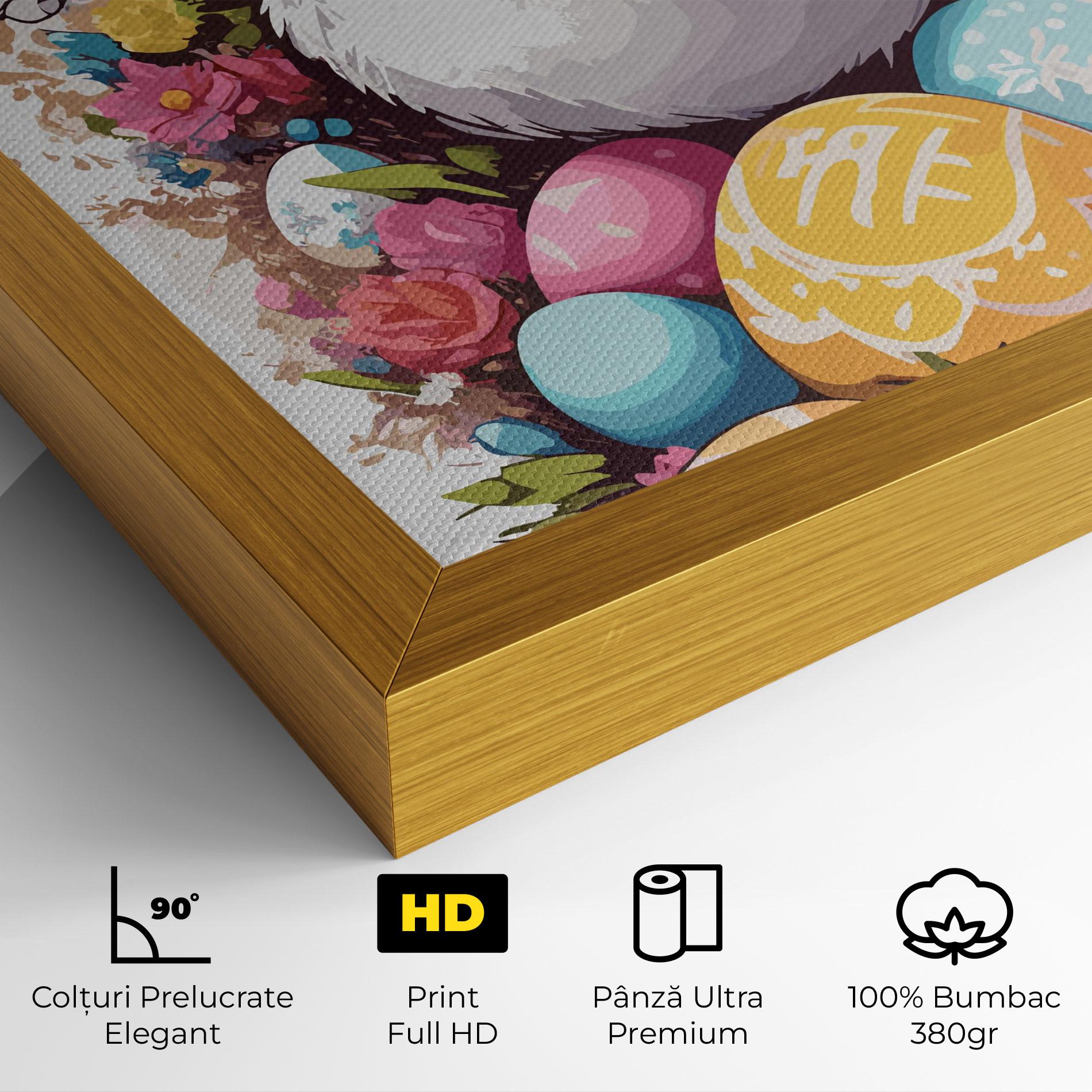 Tablou Canvas White Easter Bunny mockup 4