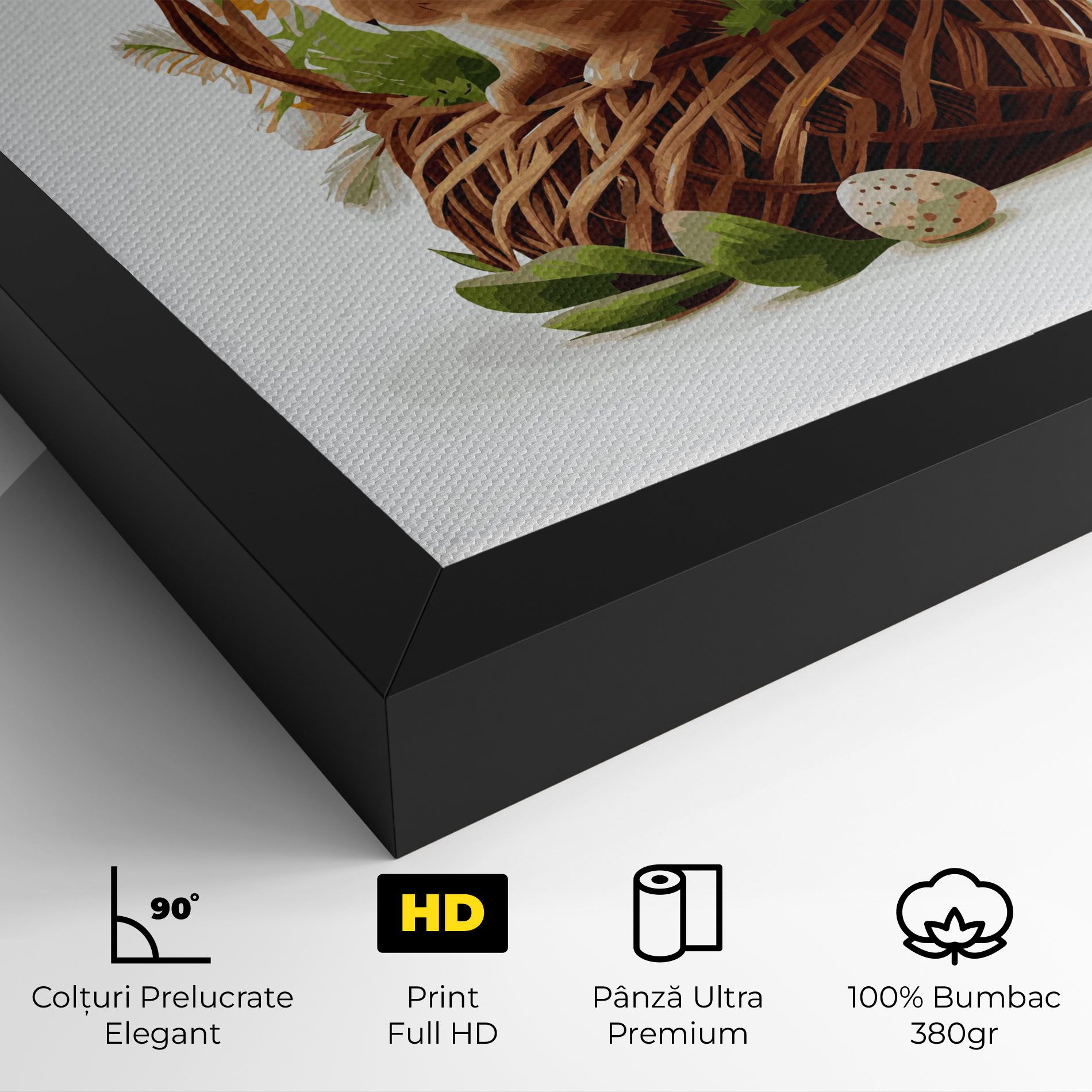 Bunny In Basket mockup 4