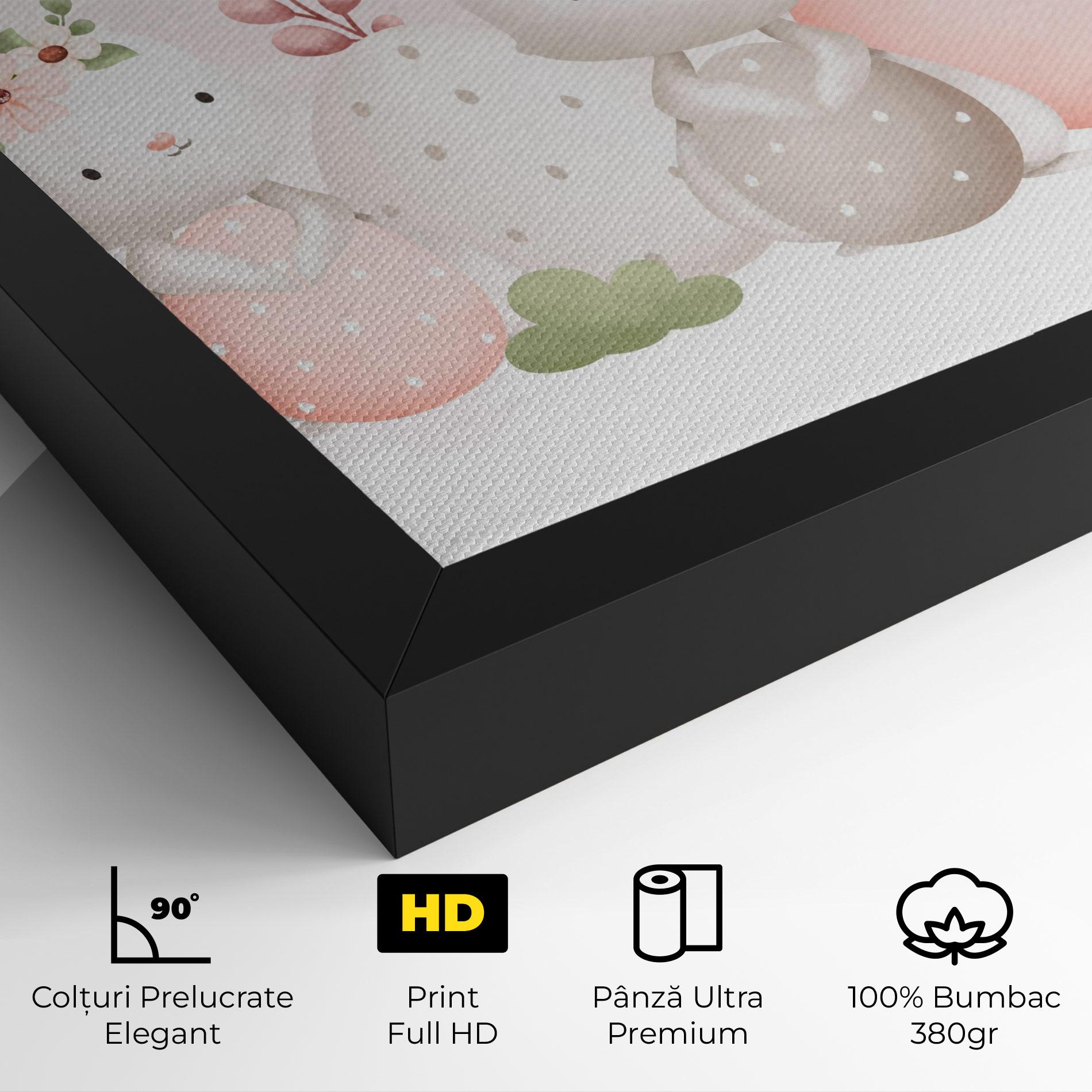 Tablou Canvas Bunny With Hat mockup 4