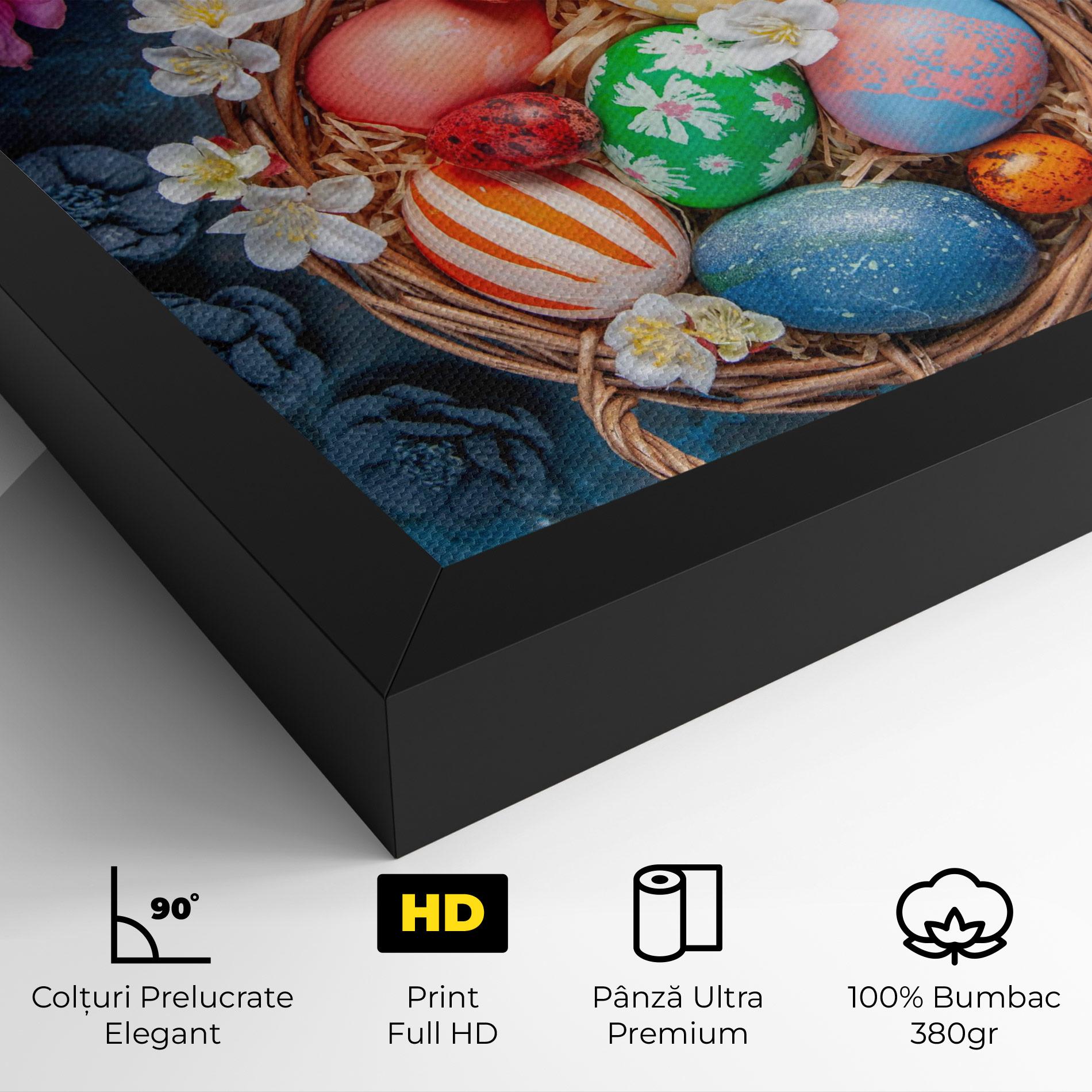 Tablou Canvas Colored Easter Eggs mockup 4