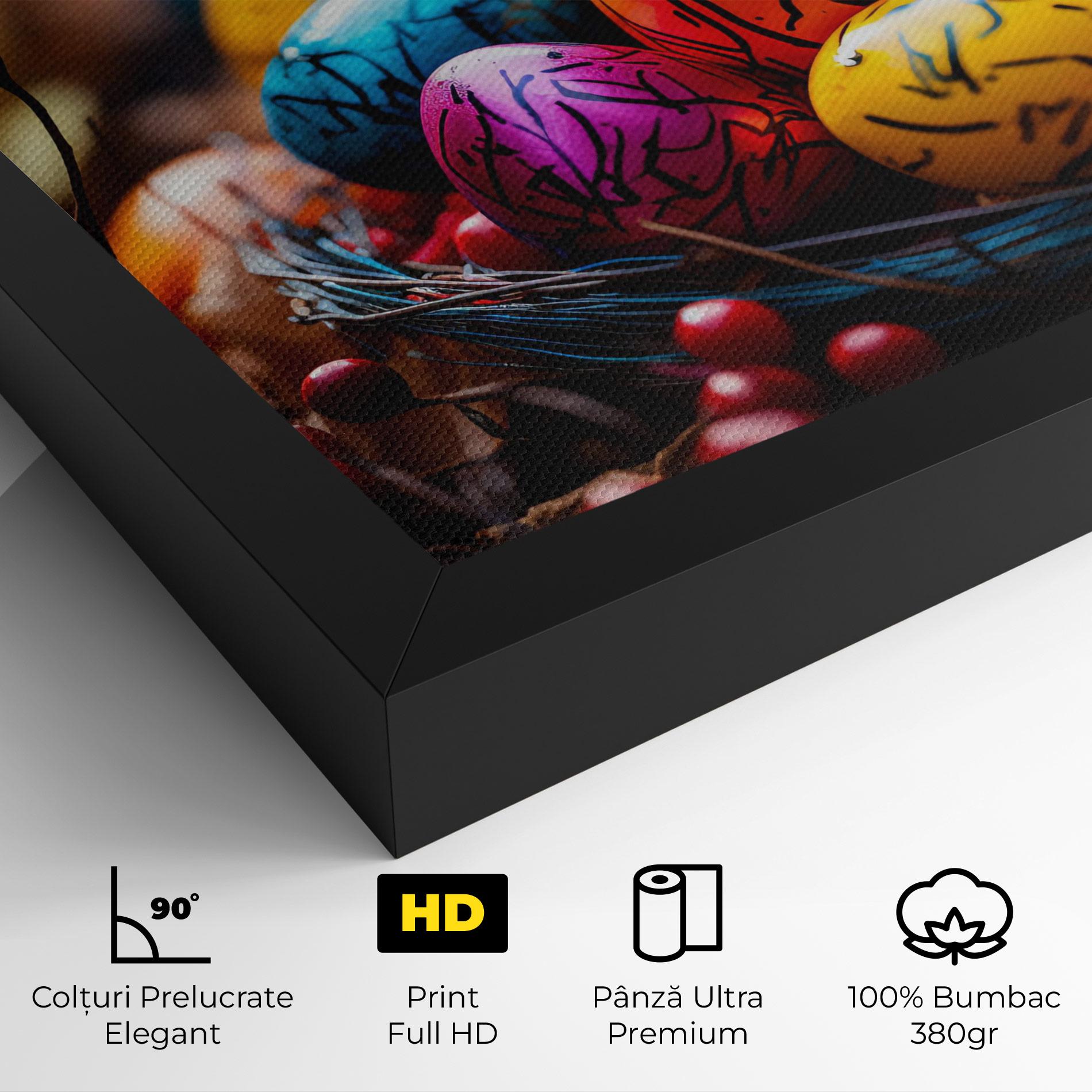 Tablou Canvas Colorful Easter Eggs mockup 4