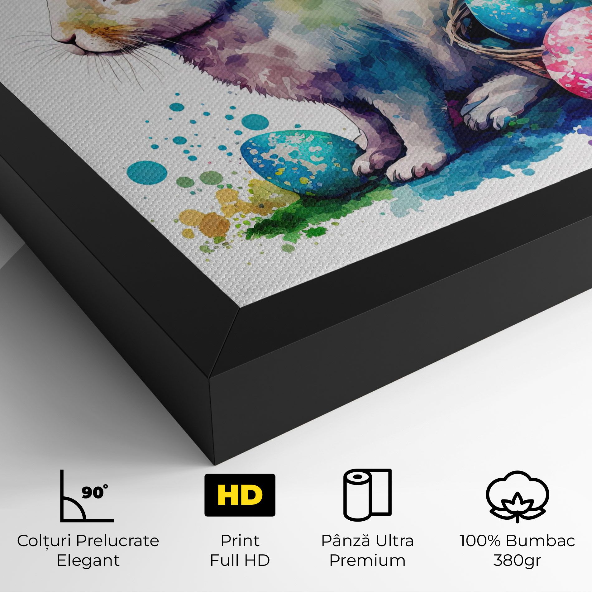 Easter Bunny Watercolor mockup 4