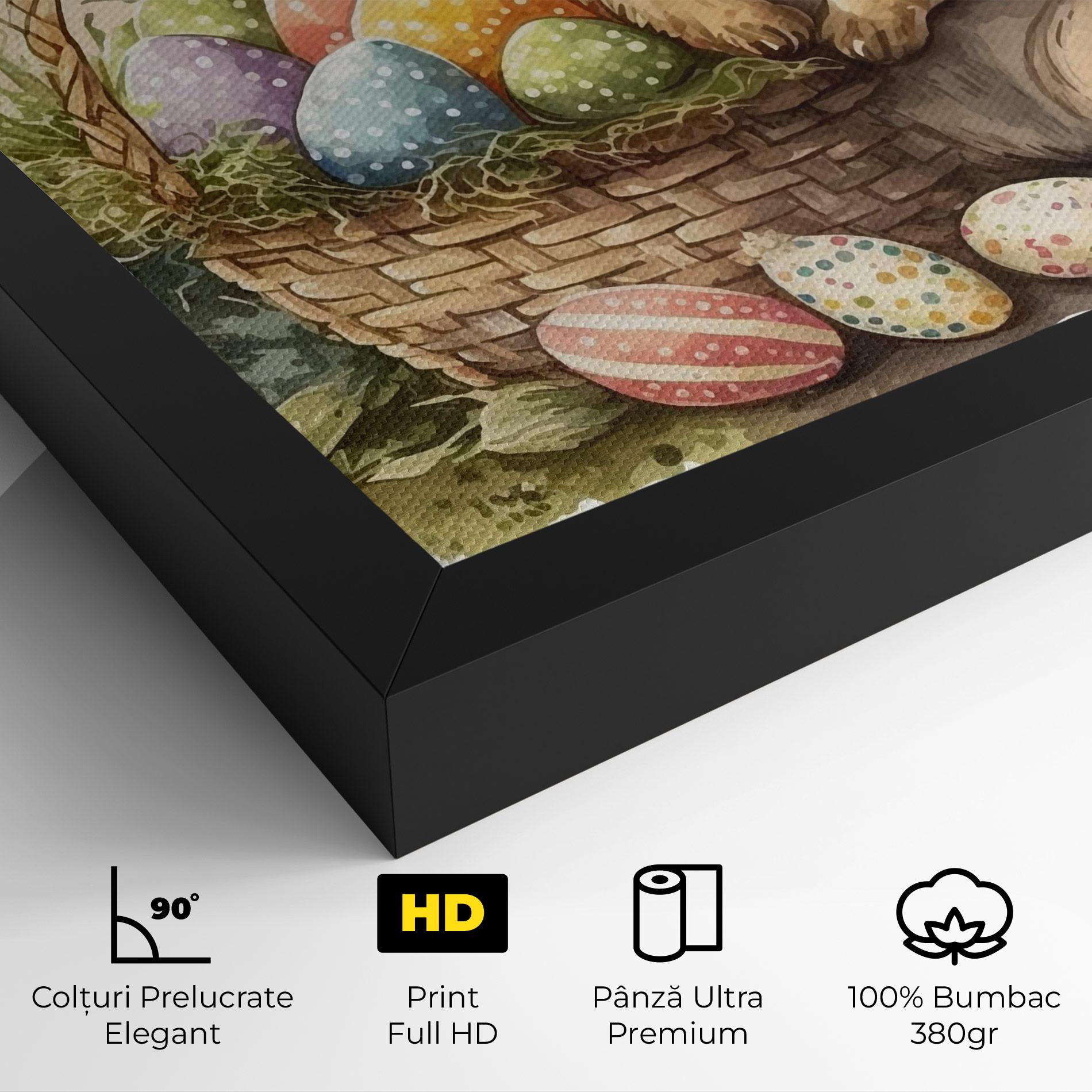 Tablou Canvas Eggs Baby Bunny mockup 4