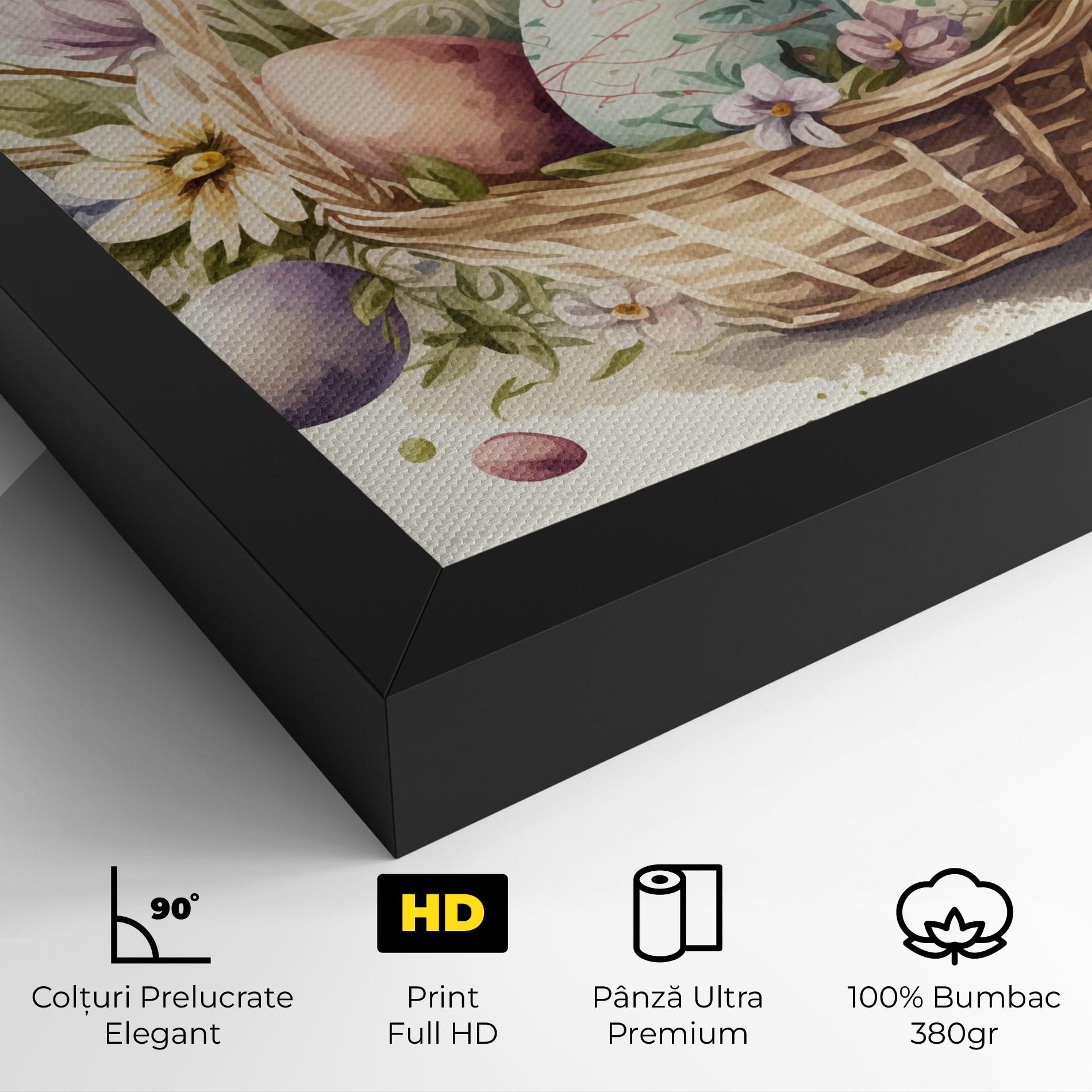 Tablou Canvas Eggs Basket mockup 4