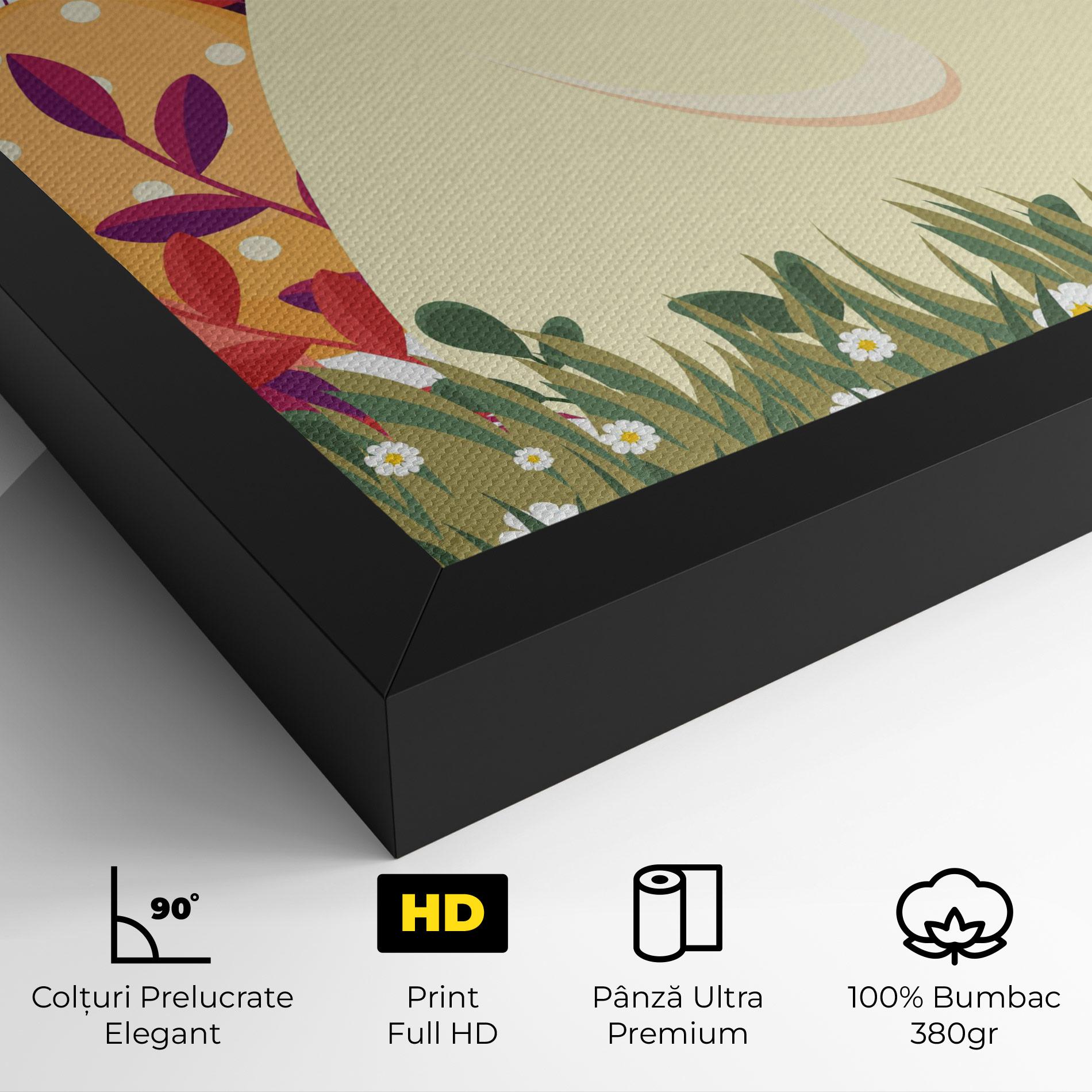 Tablou Canvas Friendly Bunny mockup 4