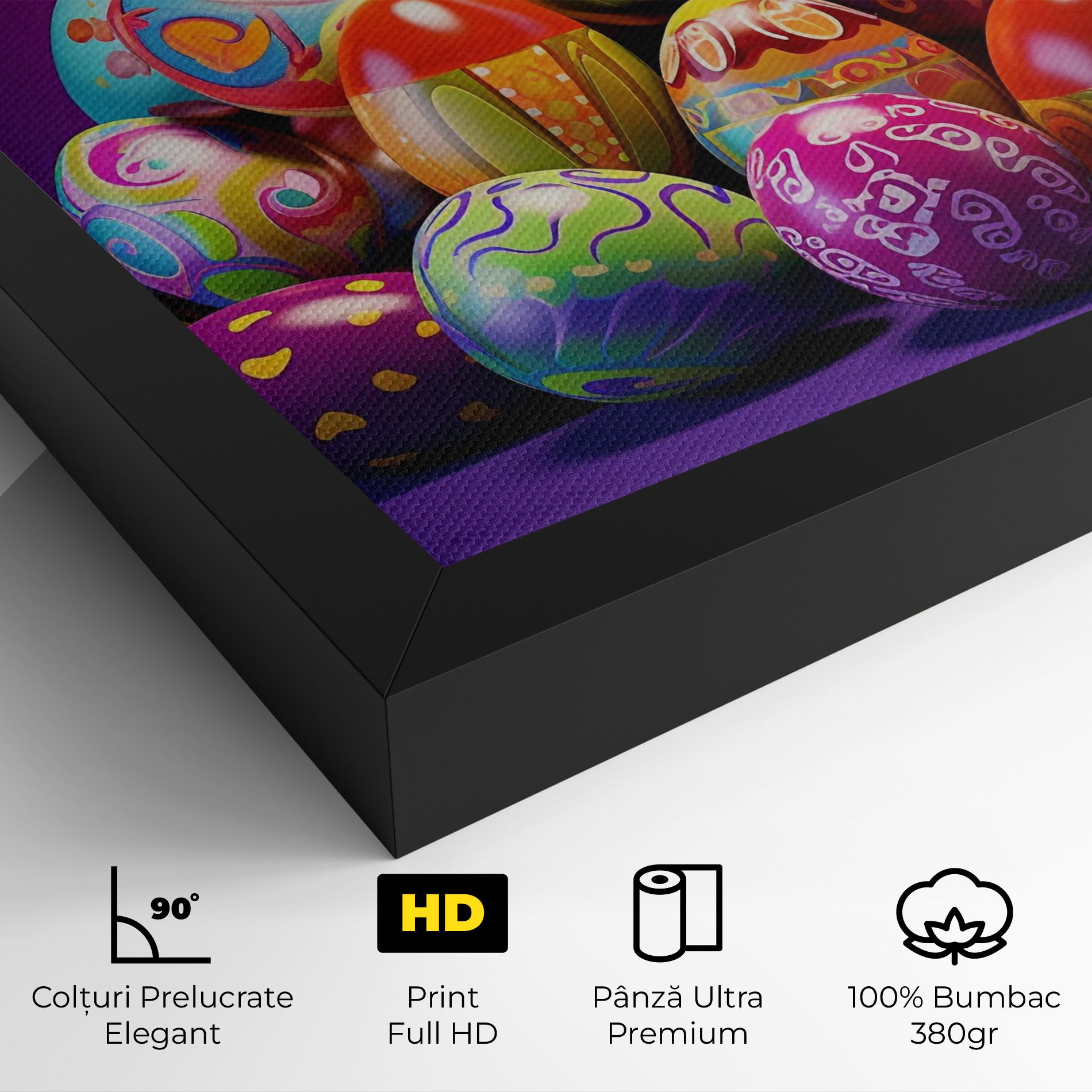 Pile Colorful Eggs mockup 4