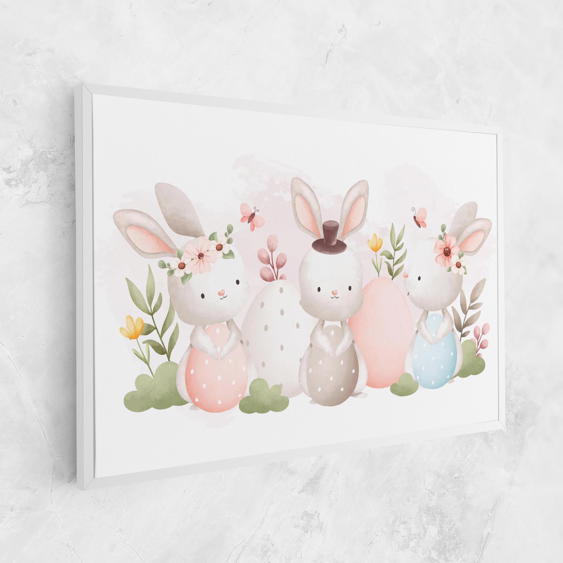 Tablou Canvas Bunny With Hat mockup 1