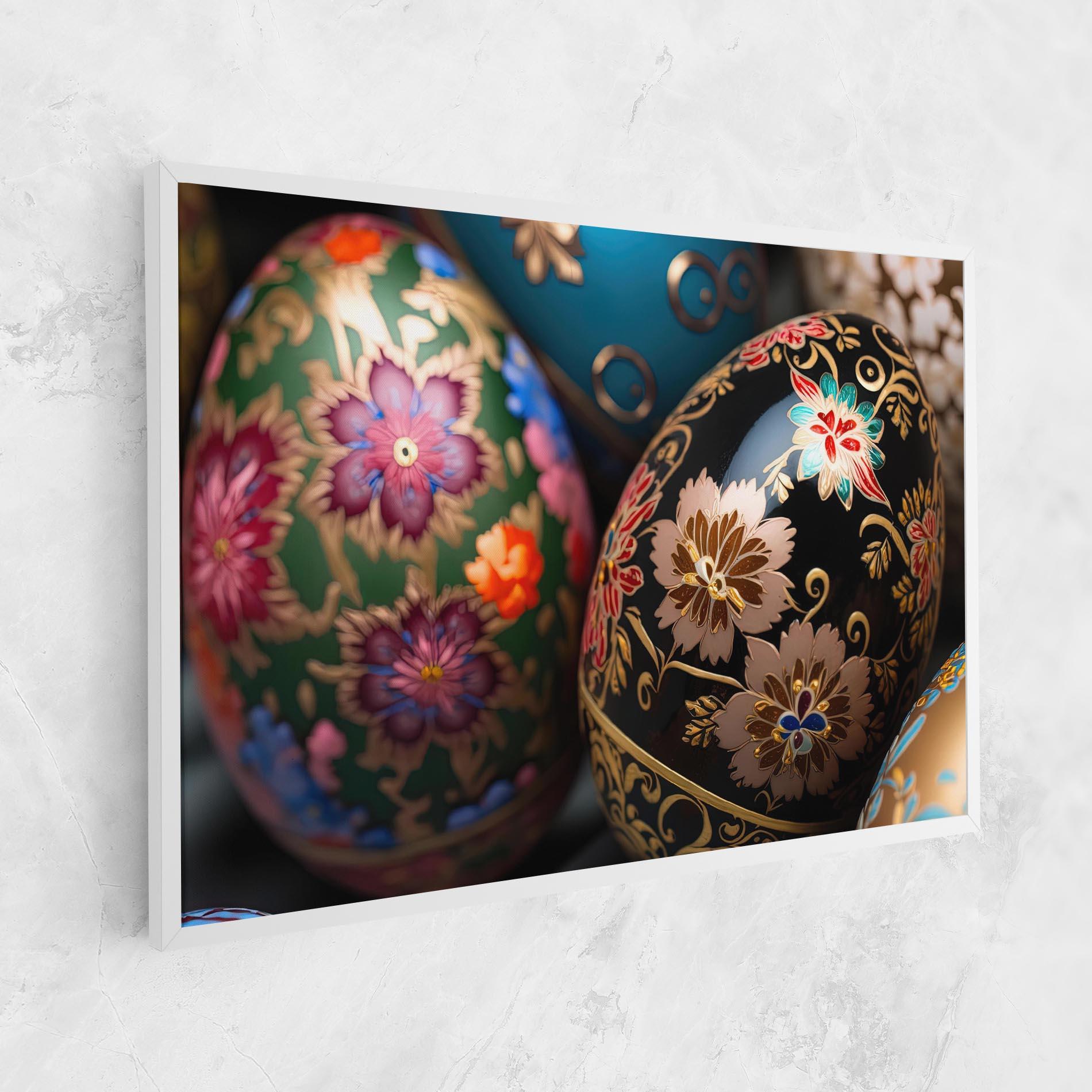 Tablou Canvas Close Up Painted Eggs mockup 1