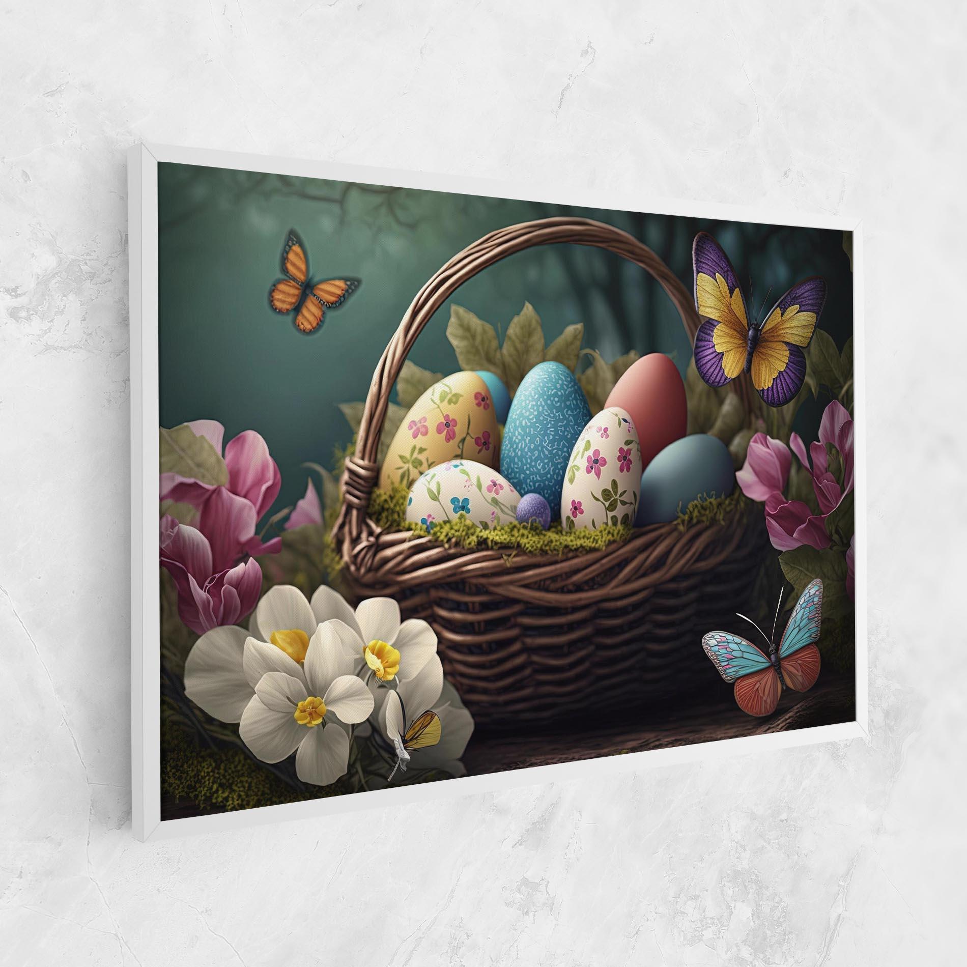 Tablou Canvas Easter Eggs Butterfly mockup 1