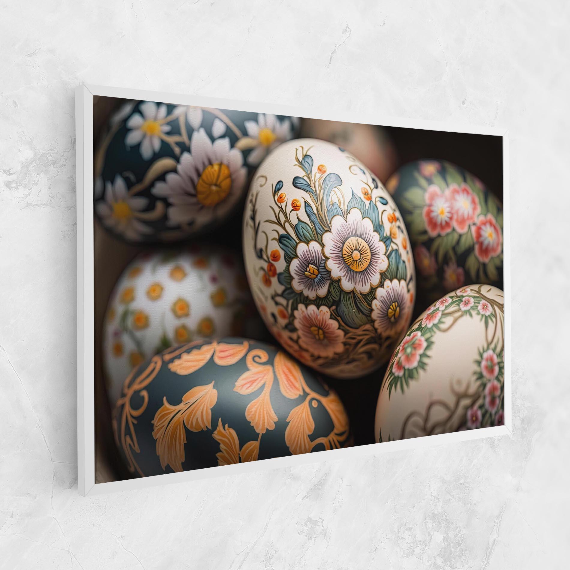 Tablou Canvas Floral Painted Eggs mockup 1