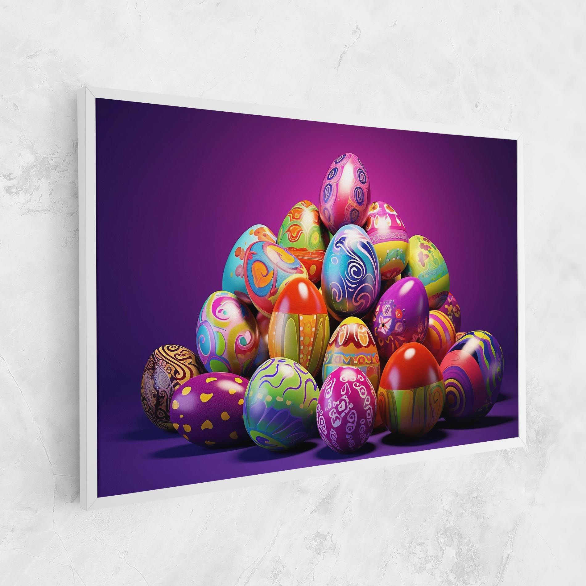 Pile Colorful Eggs mockup 1
