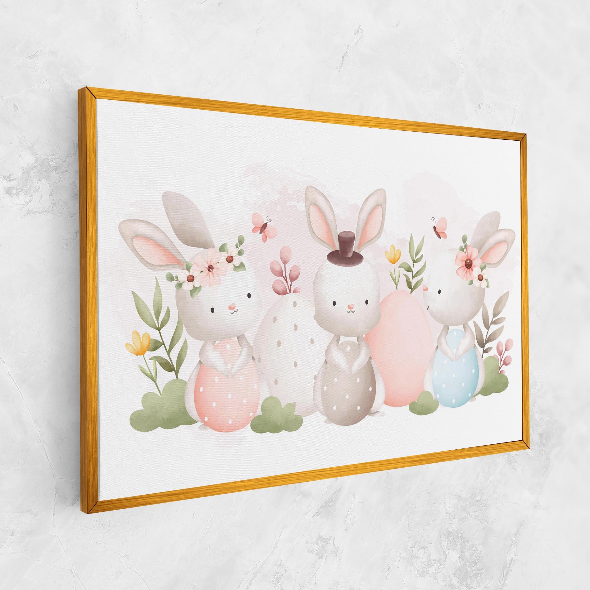 Tablou Canvas Bunny With Hat mockup 1