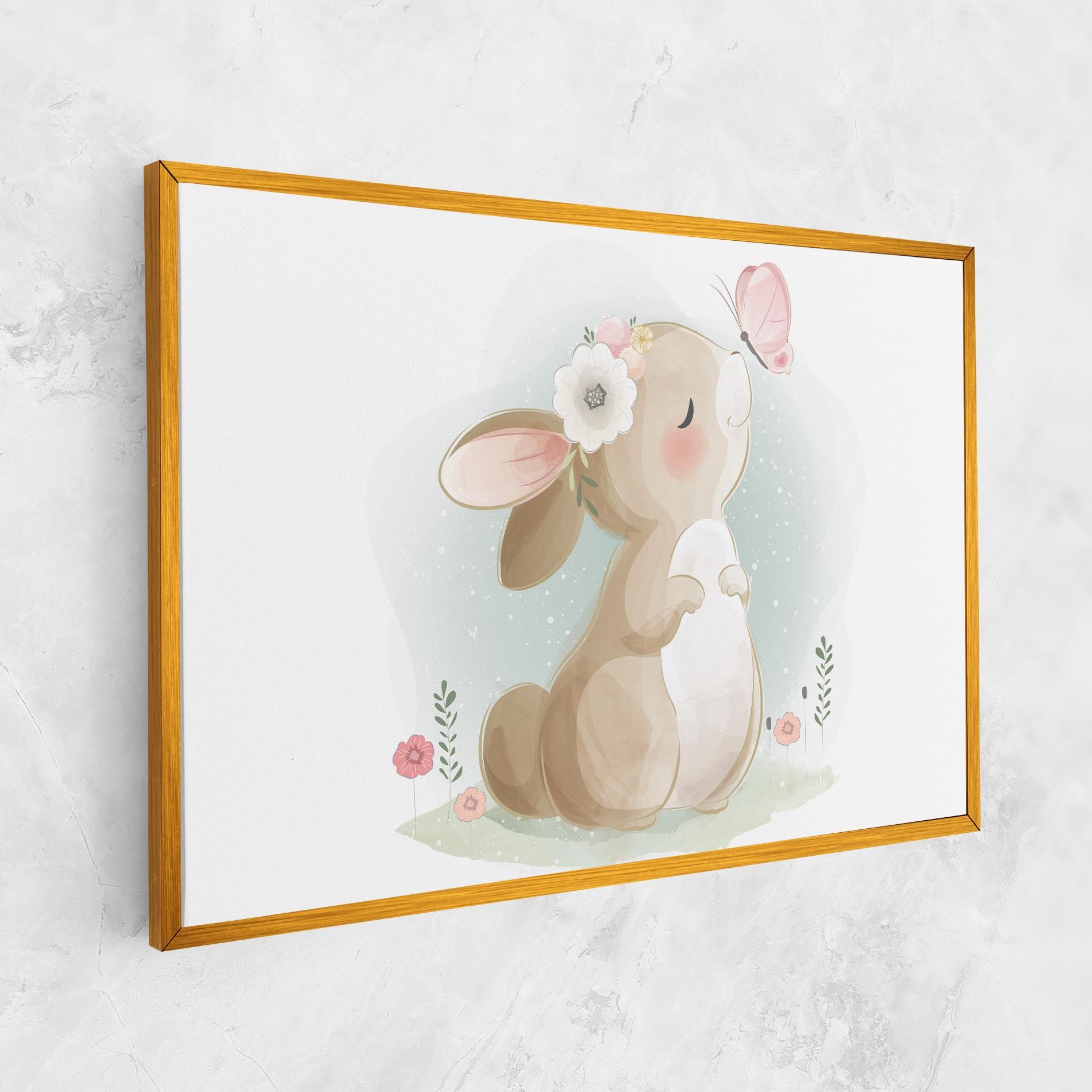 Butterfly On Bunny Nose mockup 1