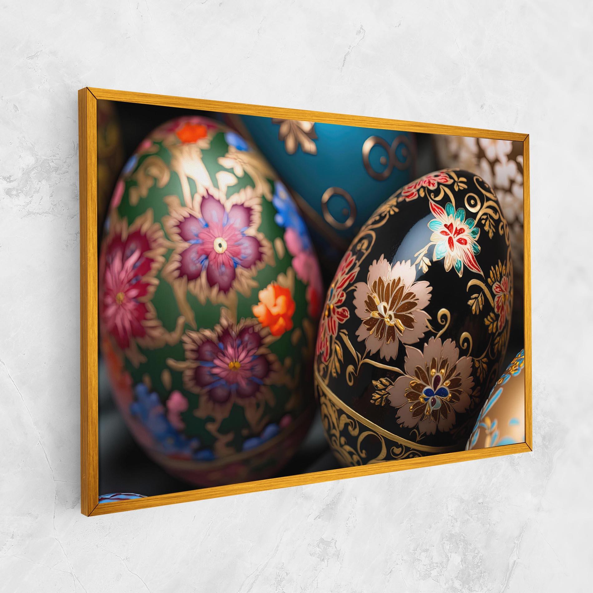 Tablou Canvas Close Up Painted Eggs mockup 1