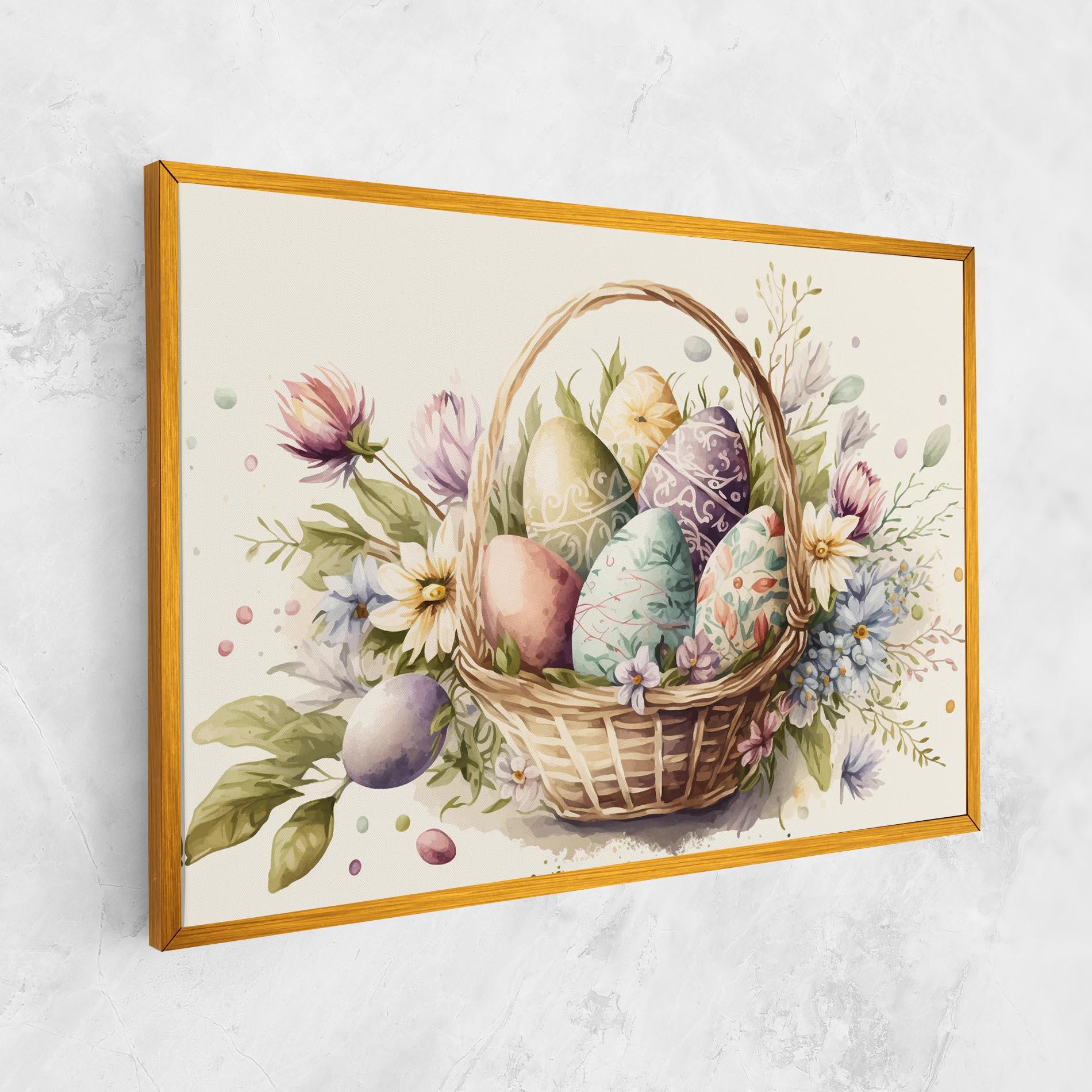Tablou Canvas Eggs Basket mockup 1