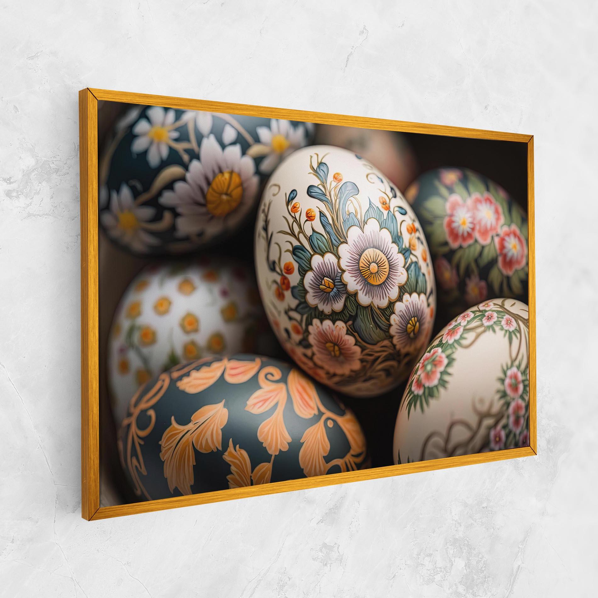 Tablou Canvas Floral Painted Eggs mockup 1