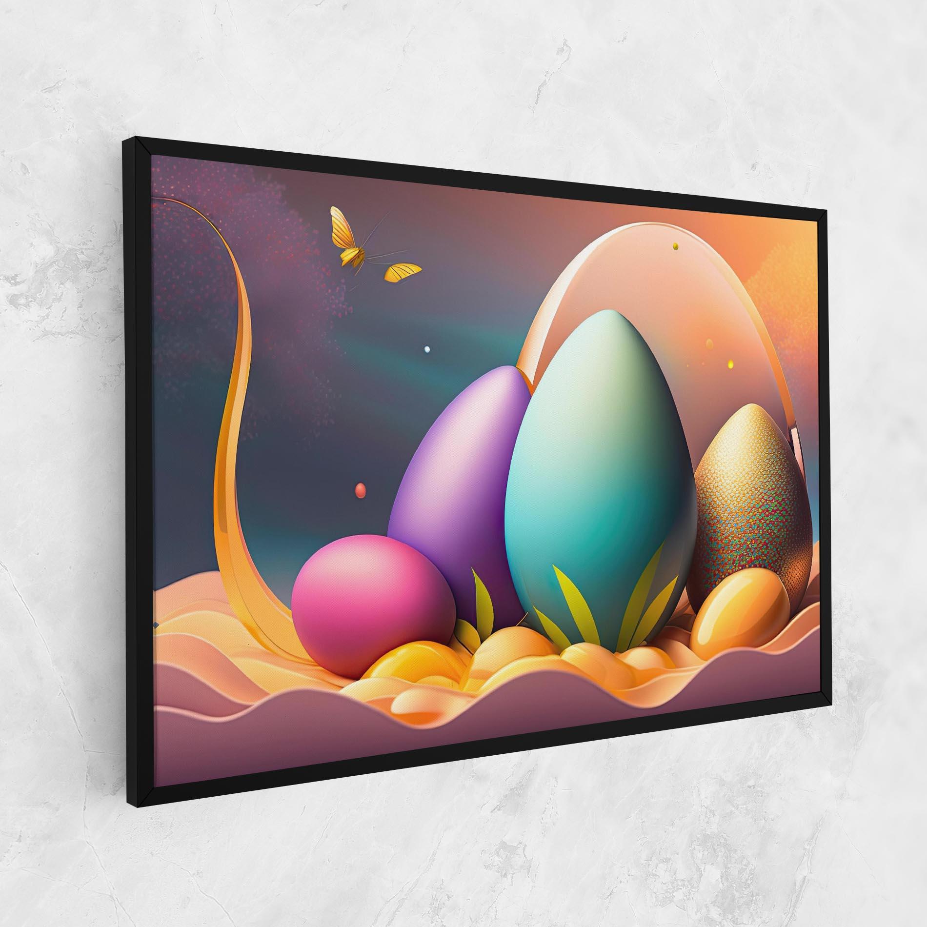 Tablou Canvas Big Blue Easter Egg mockup 1