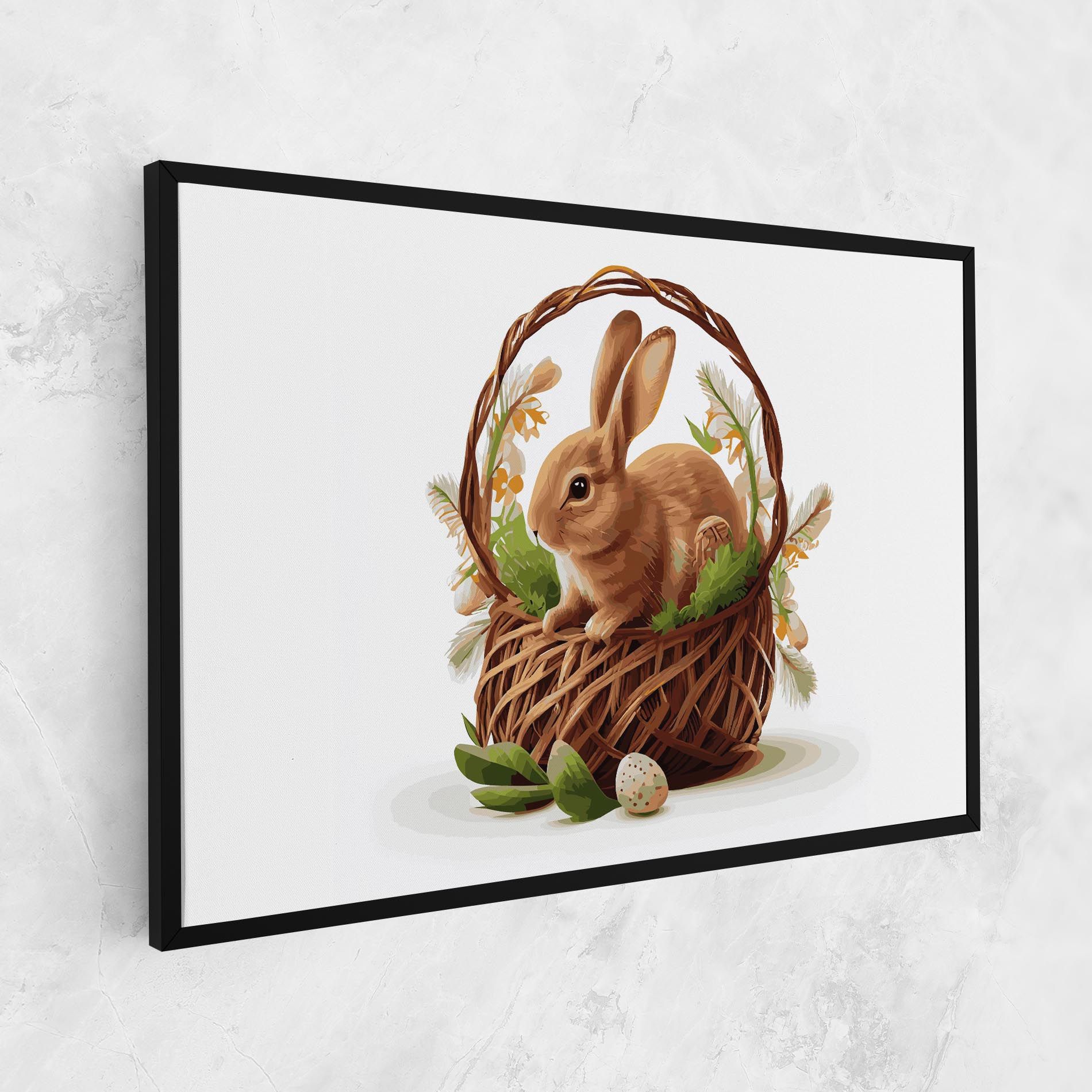Bunny In Basket mockup 1