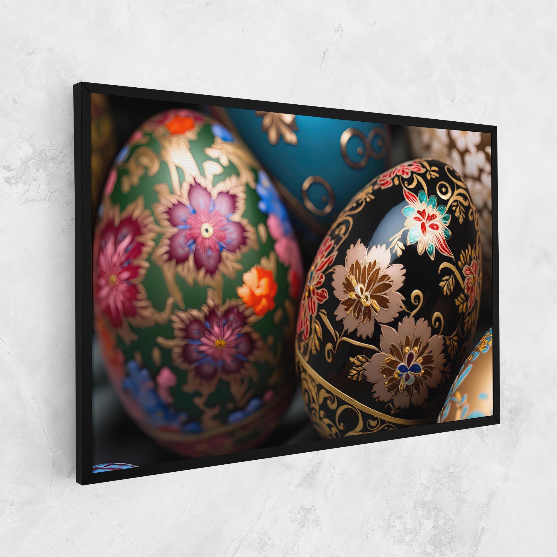 Tablou Canvas Close Up Painted Eggs mockup 1