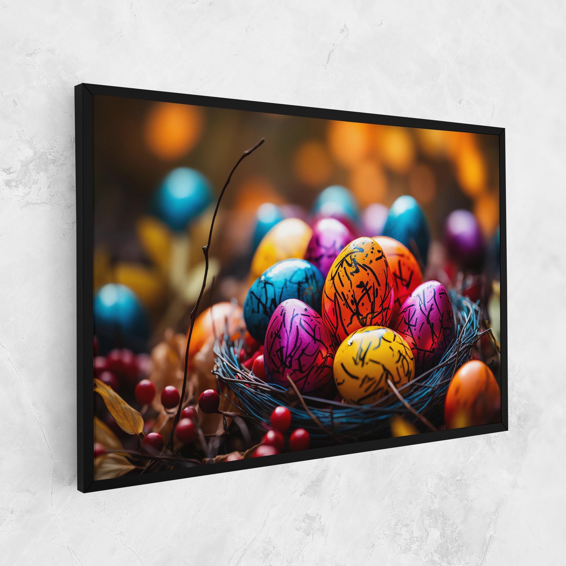 Colorful Easter Eggs mockup 1