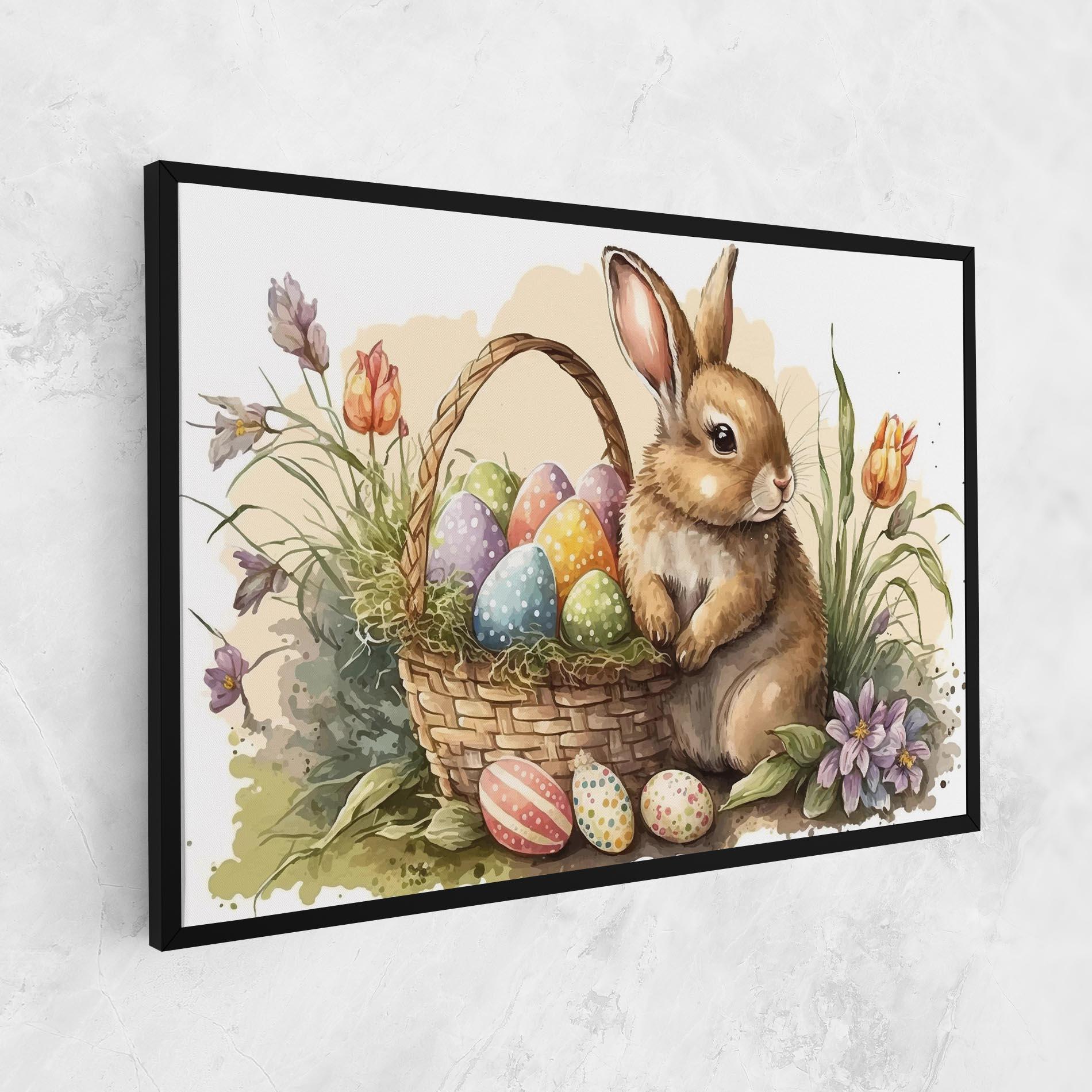 Tablou Canvas Eggs Baby Bunny mockup 1