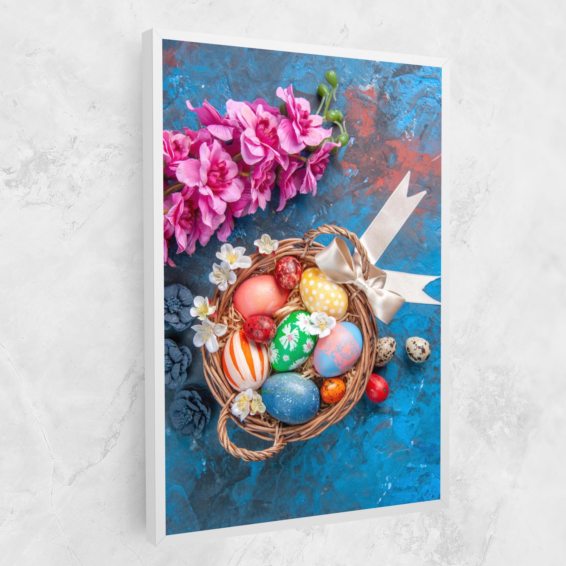 Tablou Canvas Colored Easter Eggs mockup 1