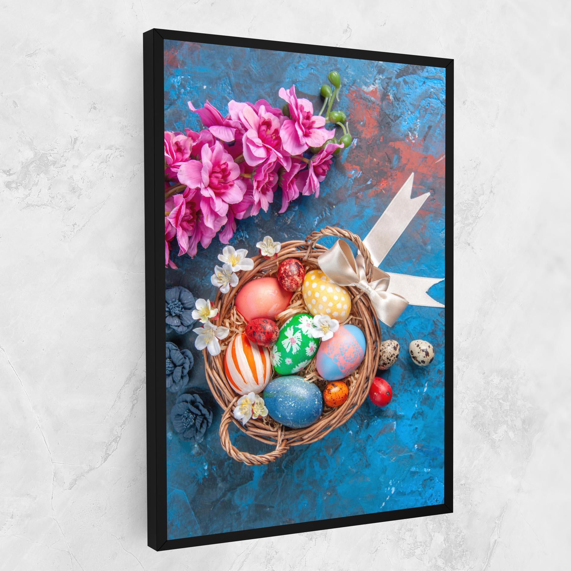 Tablou Canvas Colored Easter Eggs mockup 1