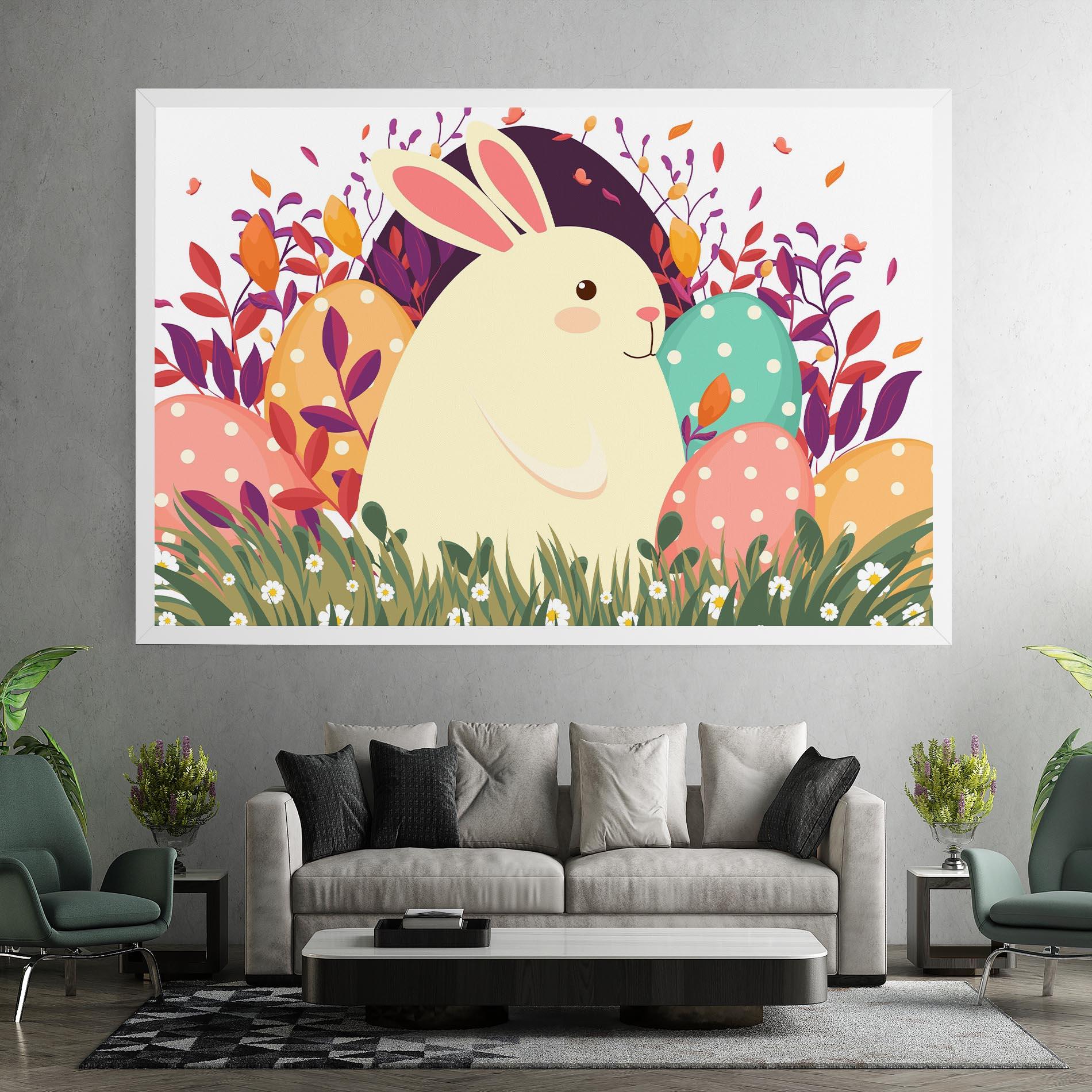 Tablou Canvas Friendly Bunny mockup 7