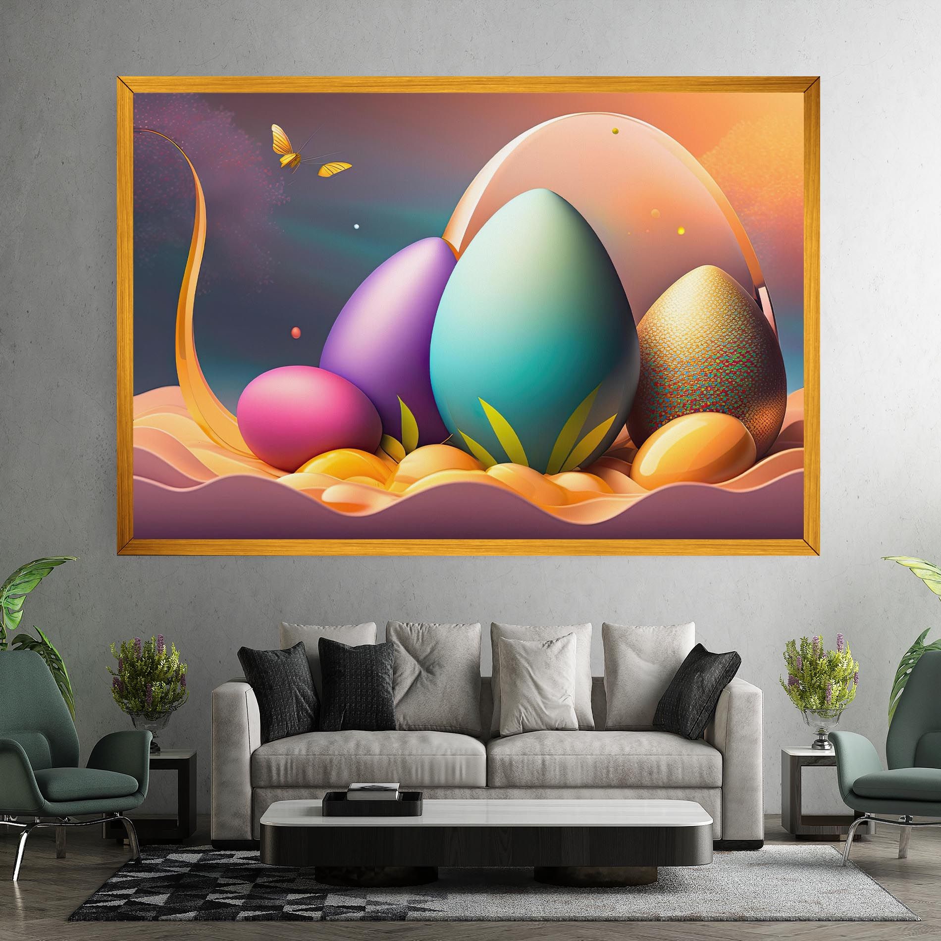 Big Blue Easter Egg mockup 7