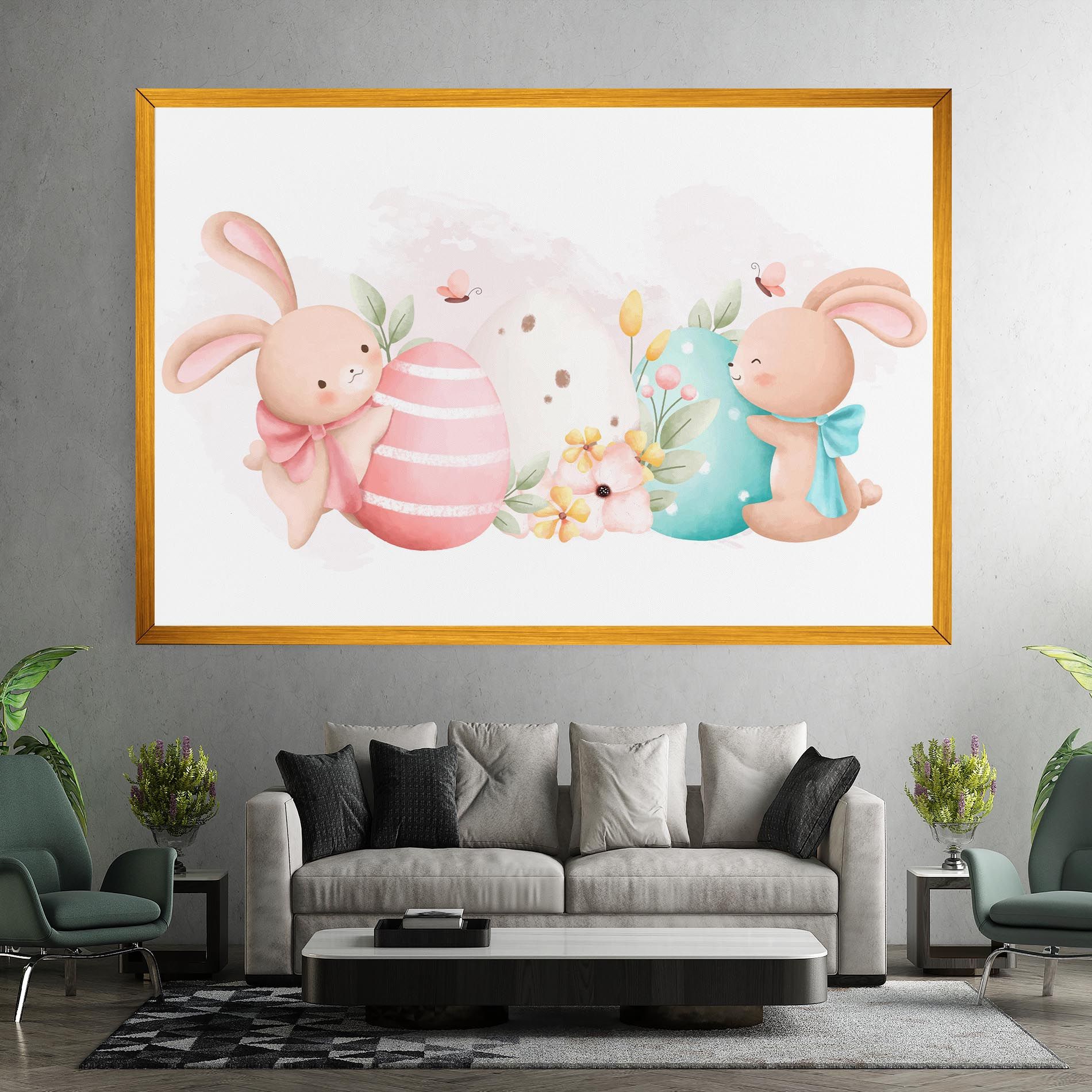 Cute Bunny Art mockup 7