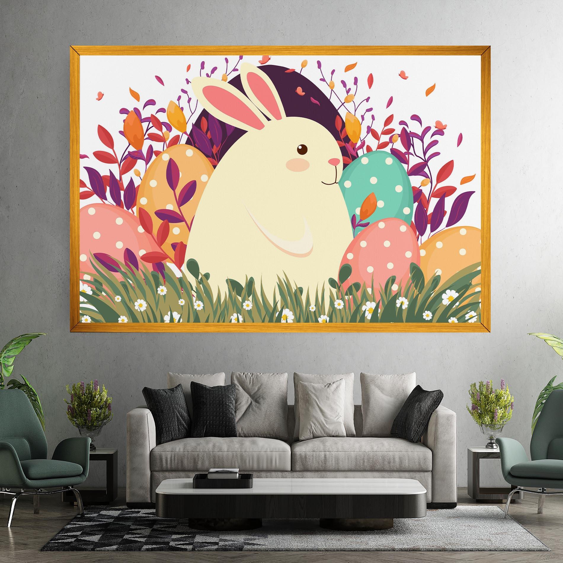 Tablou Canvas Friendly Bunny mockup 7