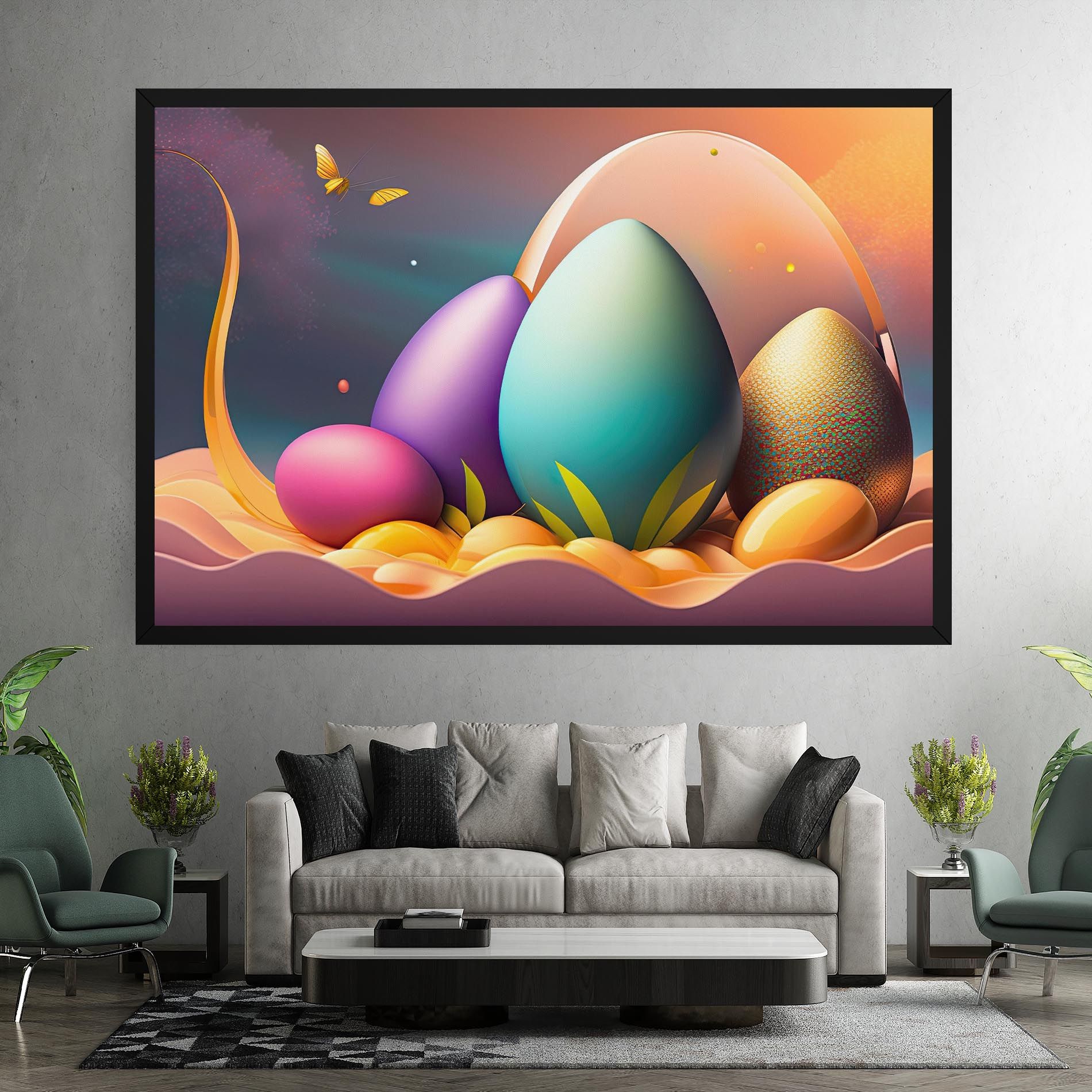 Big Blue Easter Egg mockup 7