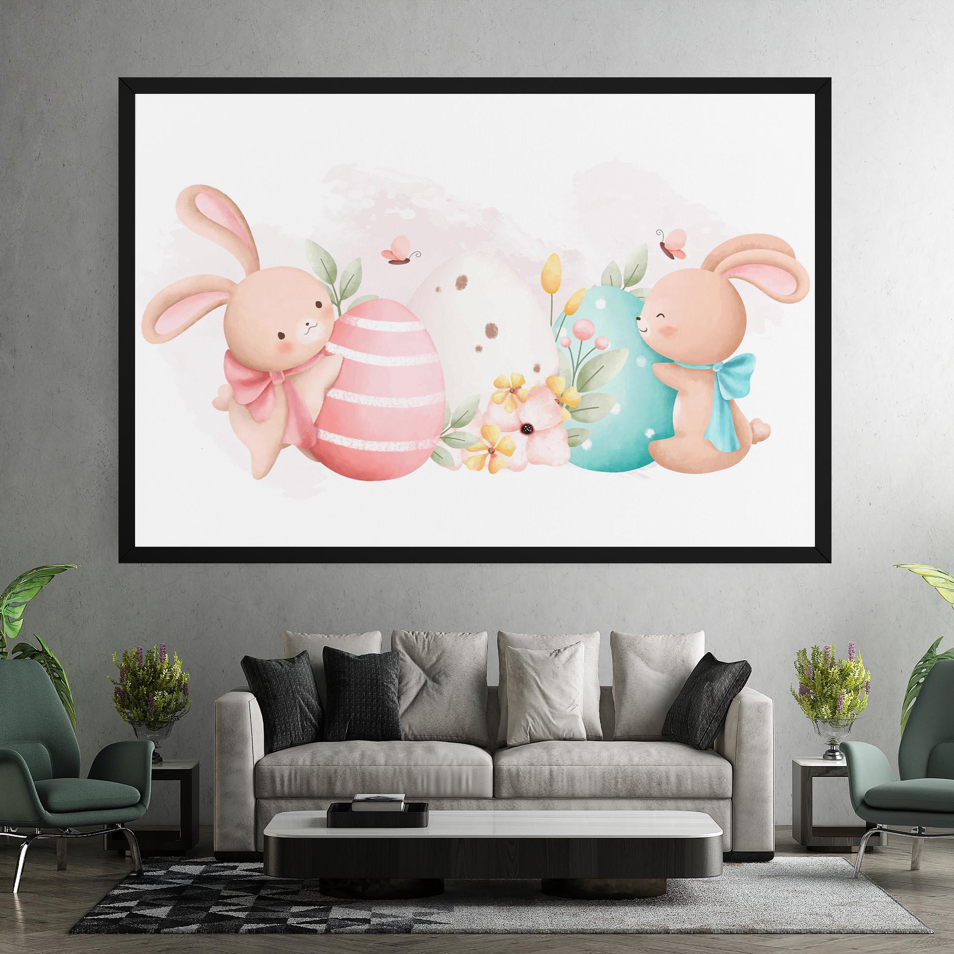 Tablou Canvas Cute Bunny Art mockup 7