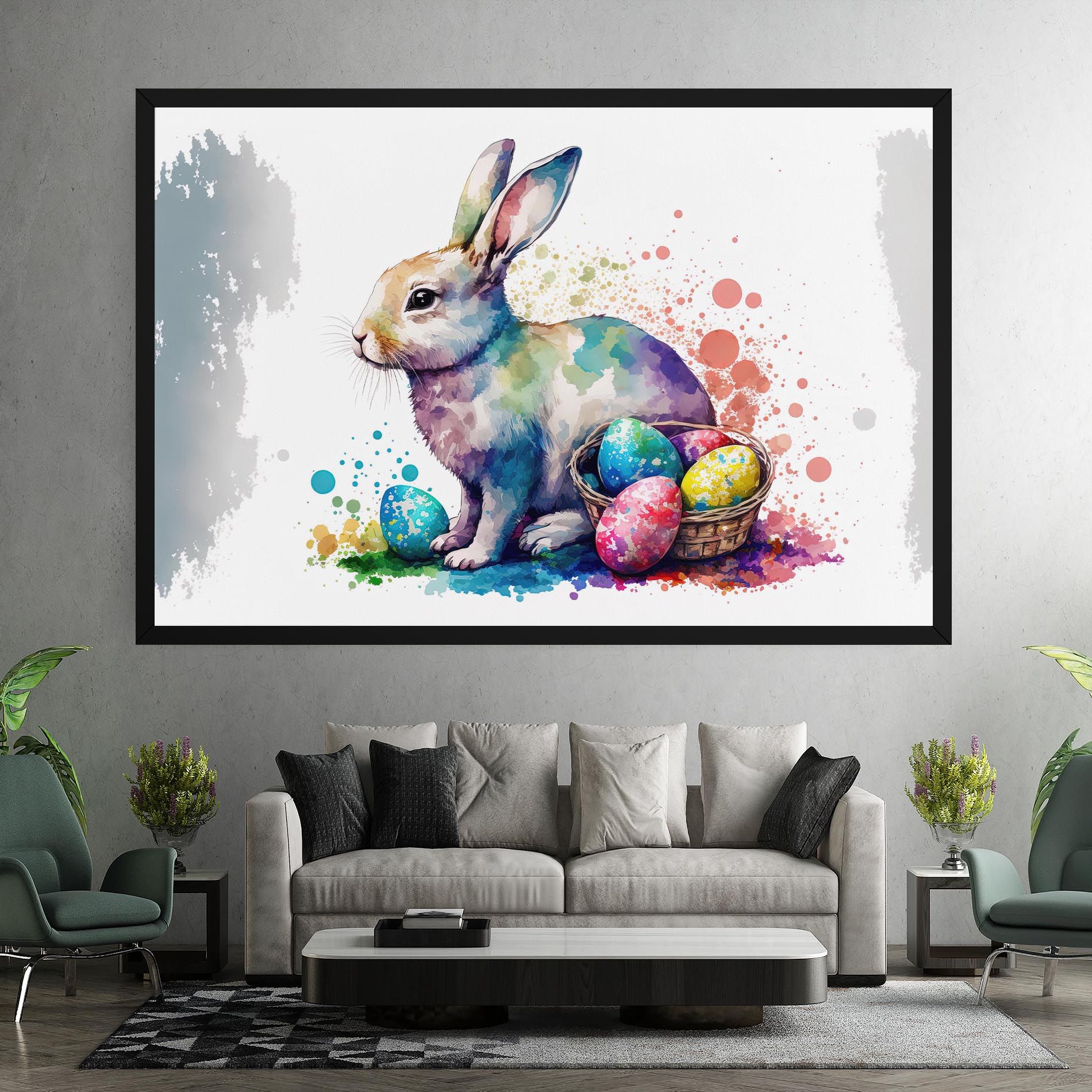 Easter Bunny Watercolor mockup 7