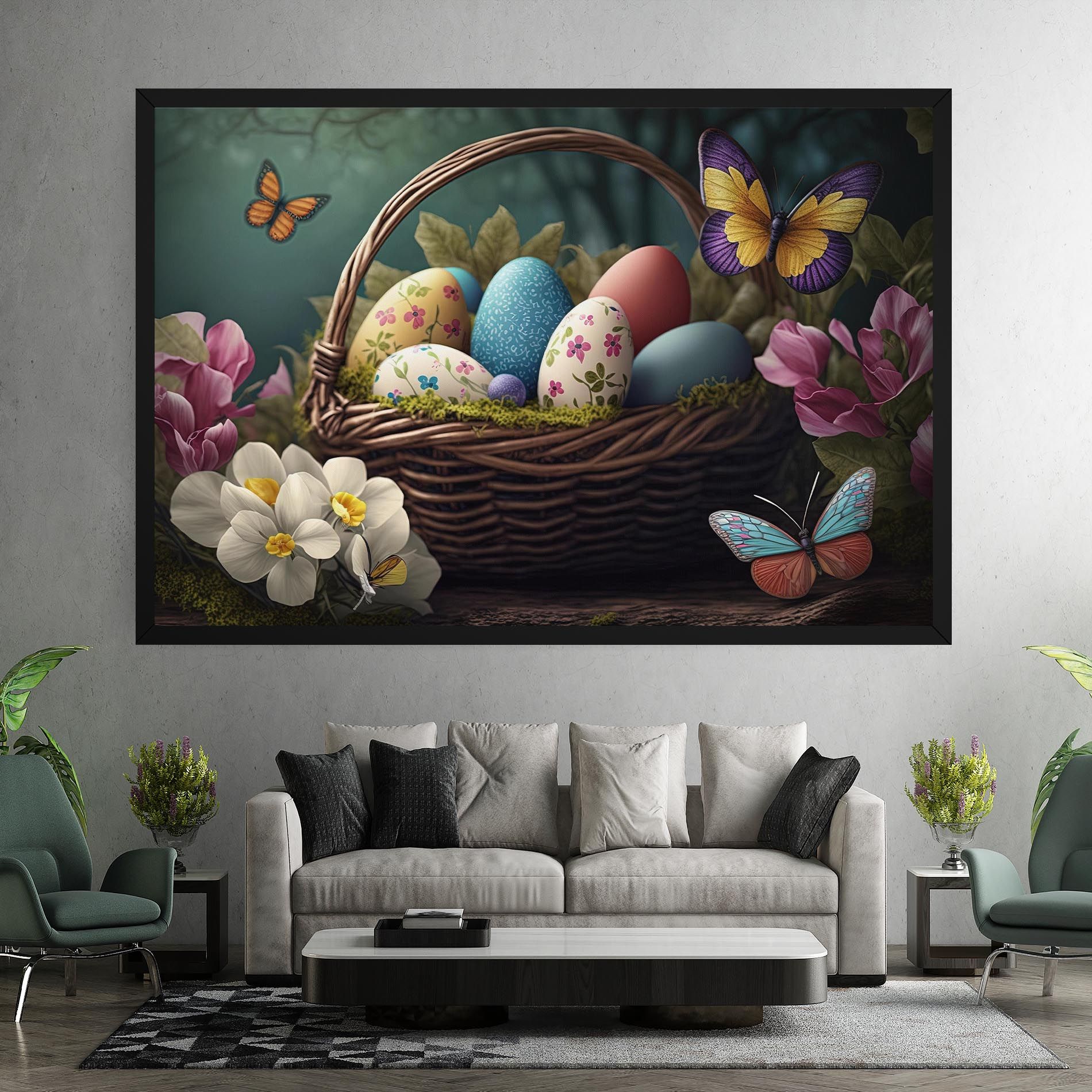 Easter Eggs Butterfly mockup 7