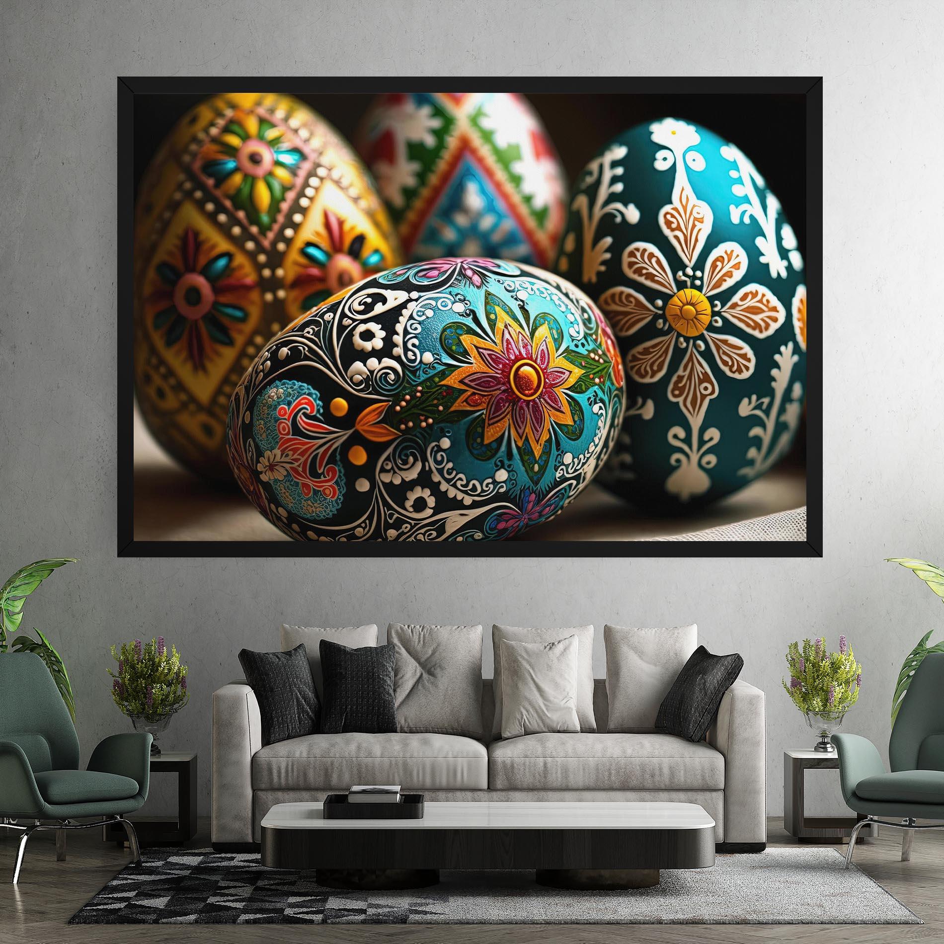 Tablou Canvas Easter Eggs Ornament mockup 7
