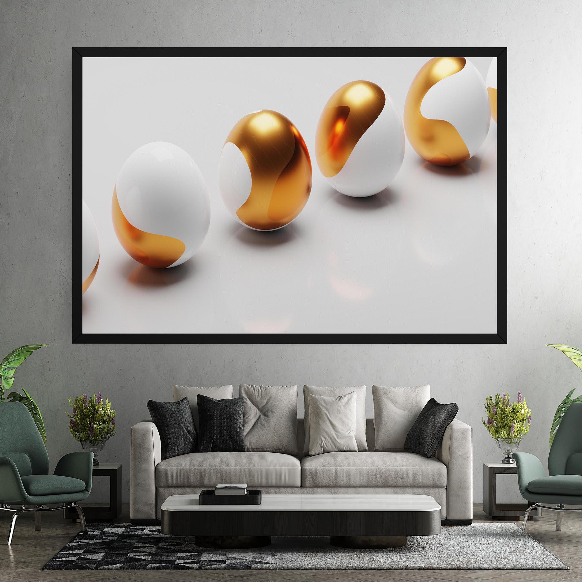 Tablou Canvas Elegant Easter Eggs mockup 7