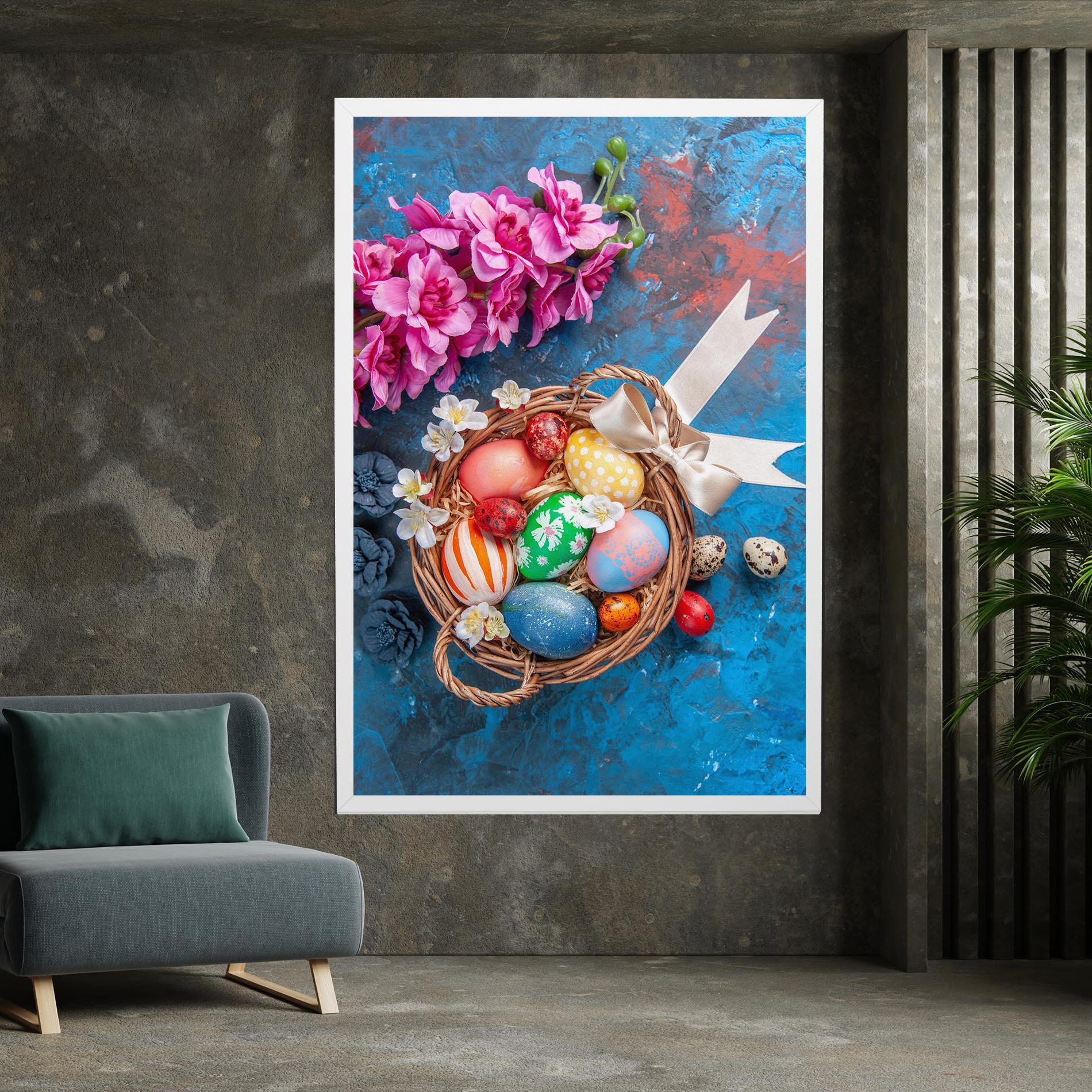 Tablou Canvas Colored Easter Eggs mockup 7