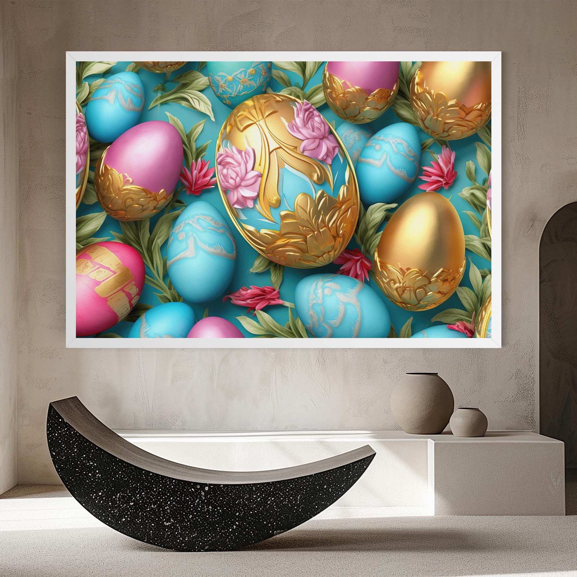 Blue Pink Easter Egs mockup 8