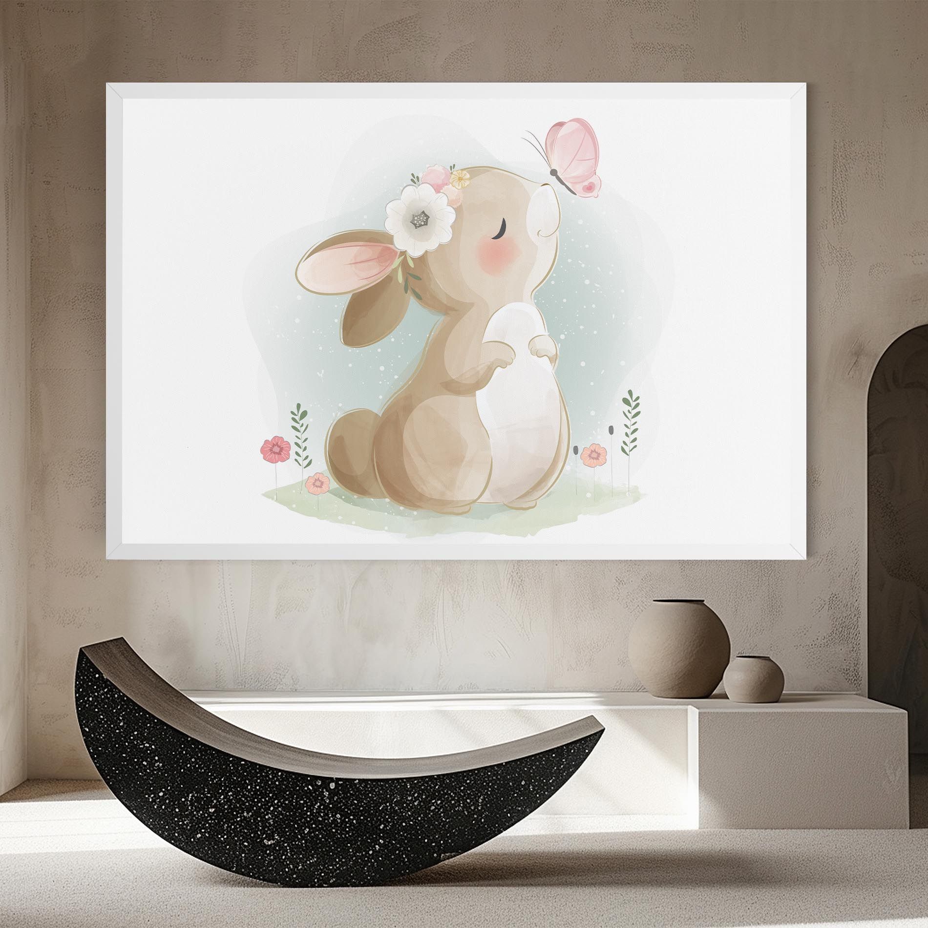 Butterfly On Bunny Nose mockup 8