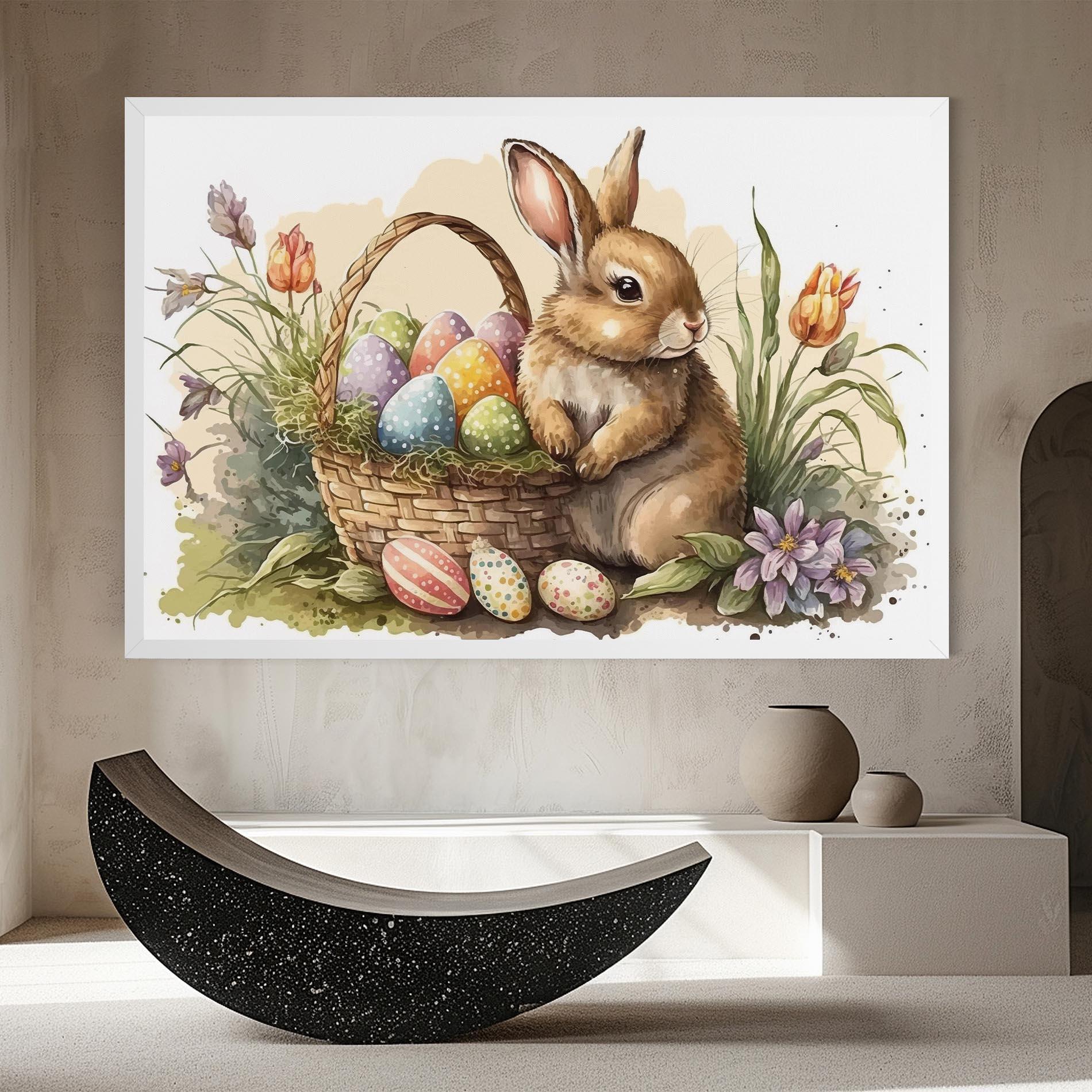 Tablou Canvas Eggs Baby Bunny mockup 8