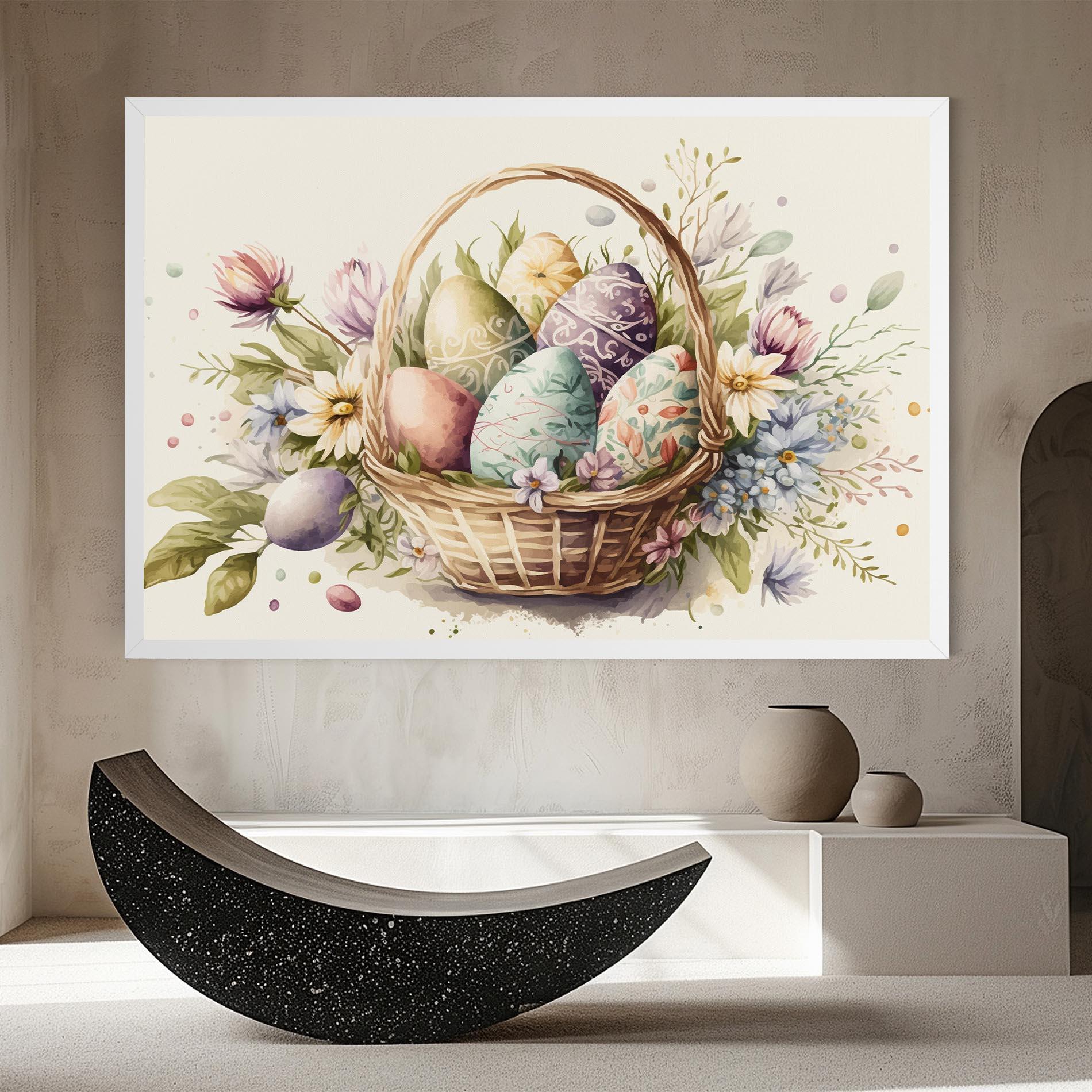 Tablou Canvas Eggs Basket mockup 8