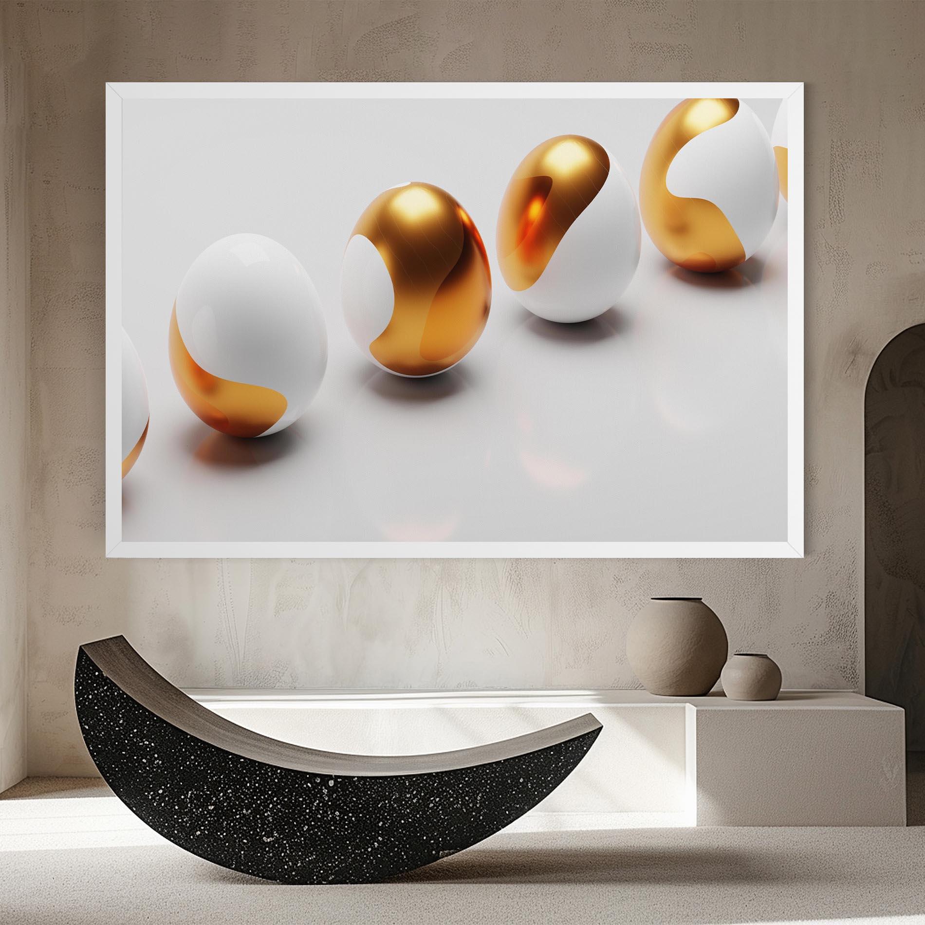 Tablou Canvas Elegant Easter Eggs mockup 8