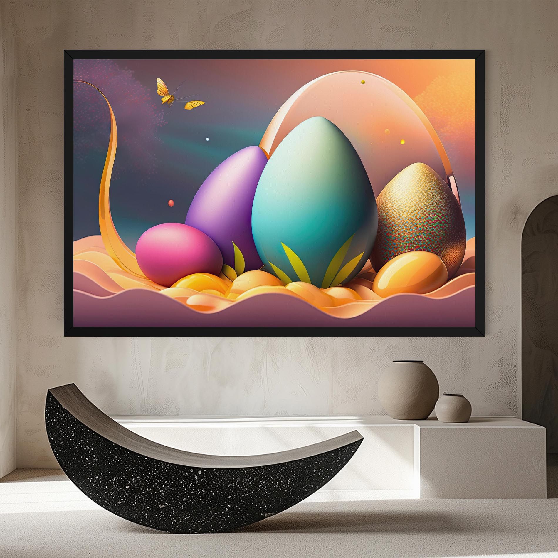 Big Blue Easter Egg mockup 8